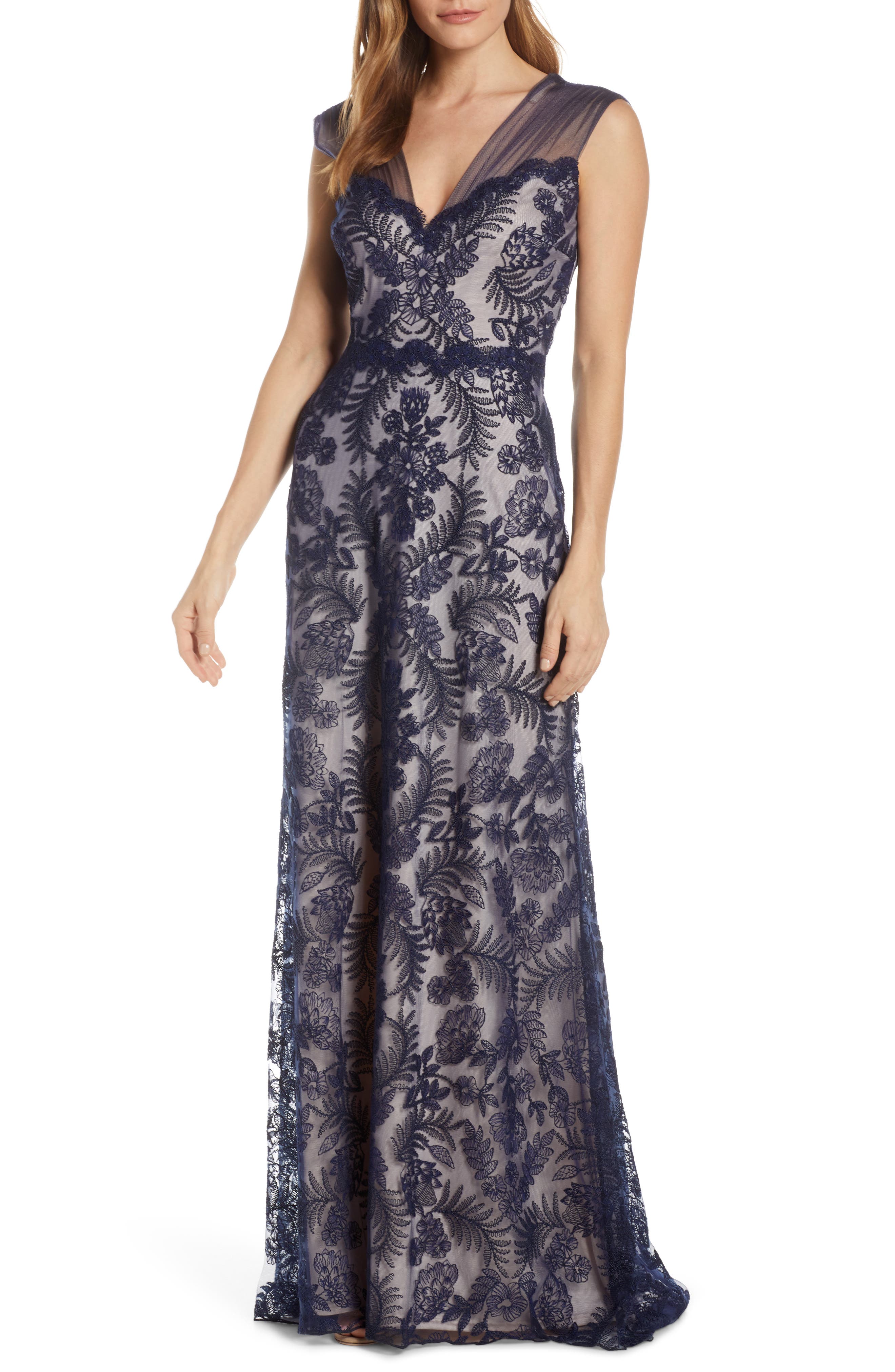 Tadashi Shoji Embroidered Lace Evening Gown Nordstrom