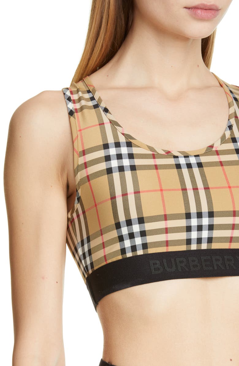 BURBERRY DALBY VINTAGE CHECK BRA,8012451