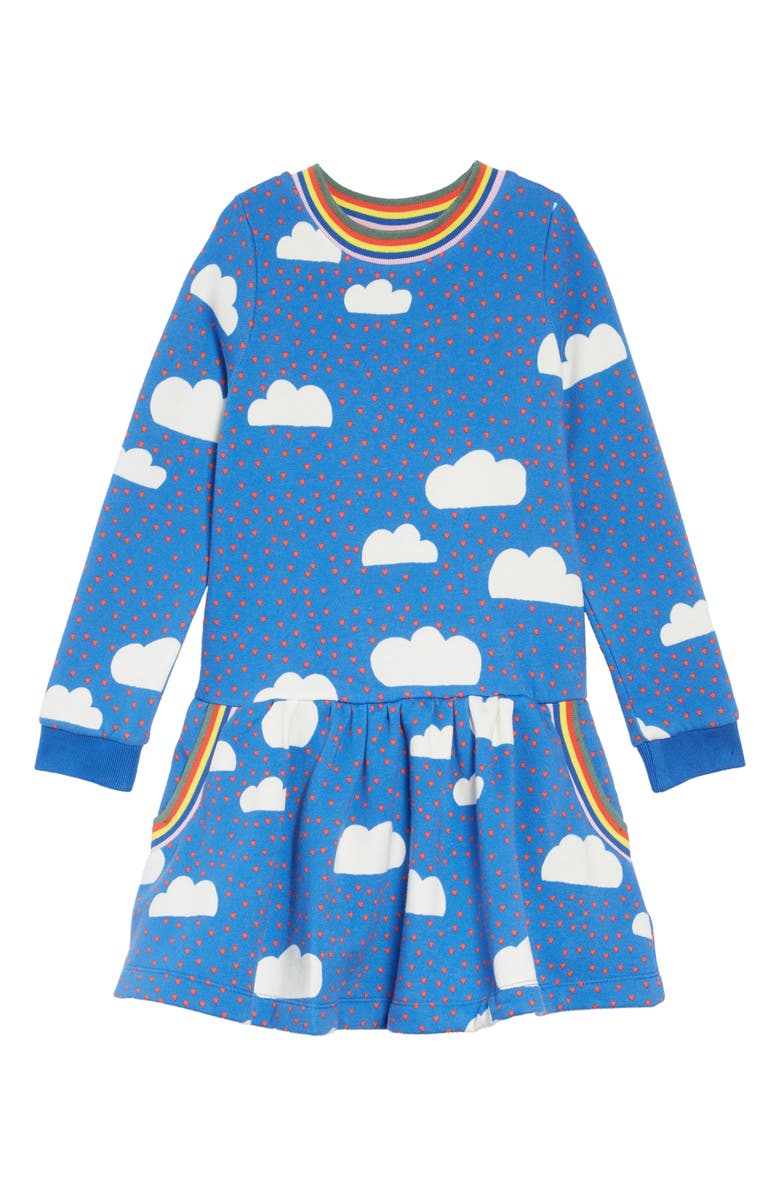 Mini Boden Print Sweatshirt Dress (Toddler Girls, Little Girls & Big ...