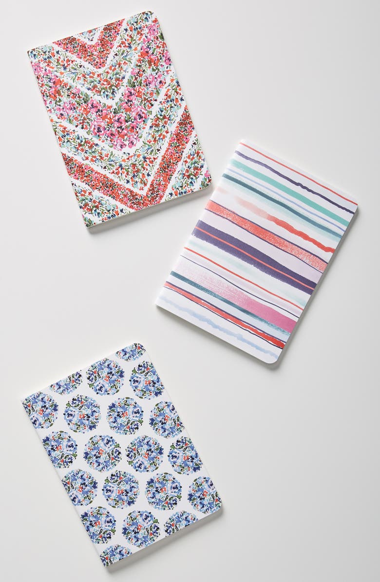 ANTHROPOLOGIE Pippa Set of 3 Journals, Main, color, MULTI
