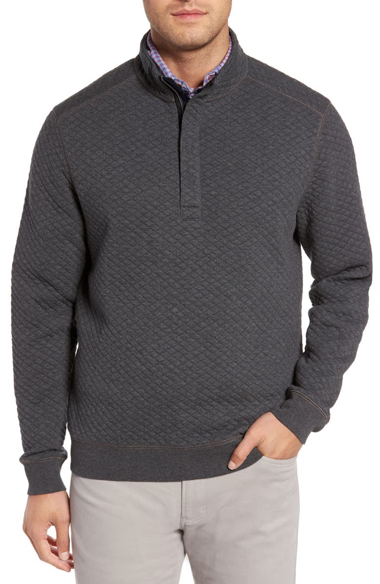 Tommy Bahama Quiltessential Standard Fit Quarter Zip Pullover | Nordstrom