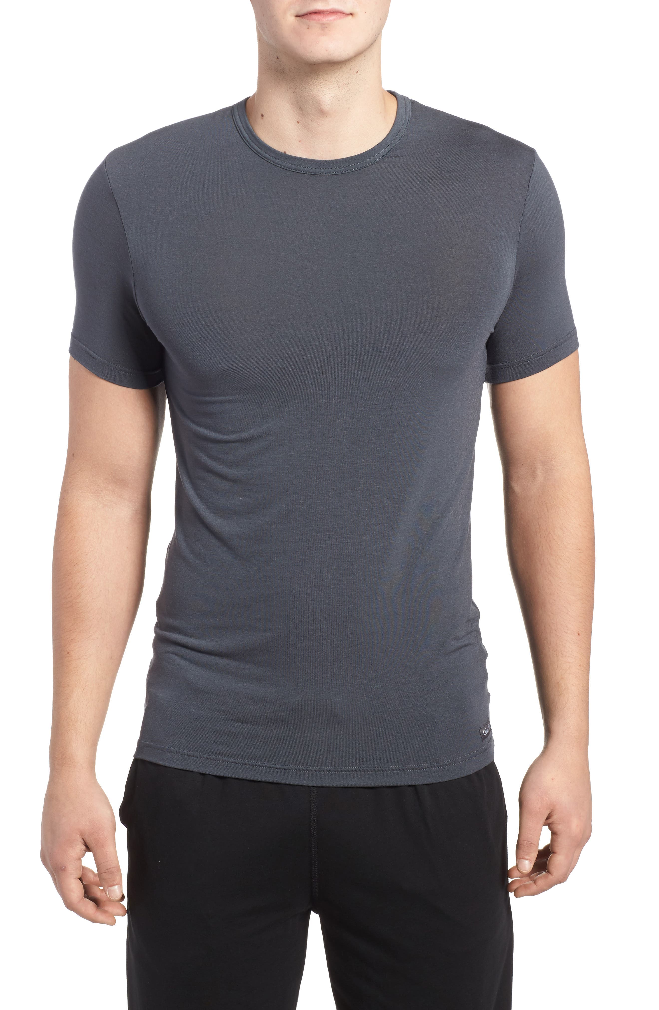 UPC 631620585310 product image for Calvin Klein 'U5551' Modal Blend Crewneck T-Shirt Mink Small | upcitemdb.com