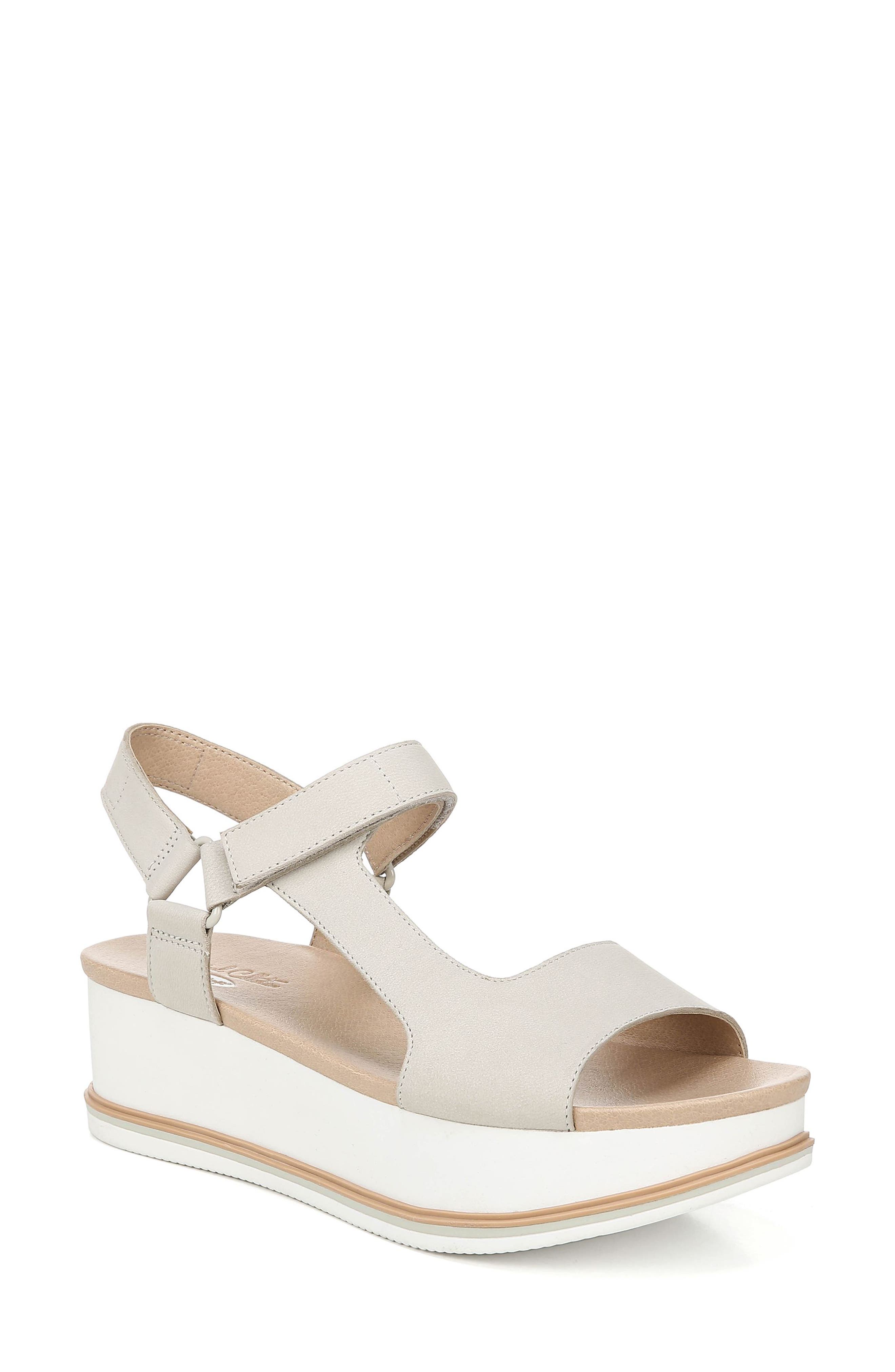 DR. SCHOLL'S If You Can Platform Sandal, Main, color, GREIGE LEATHER