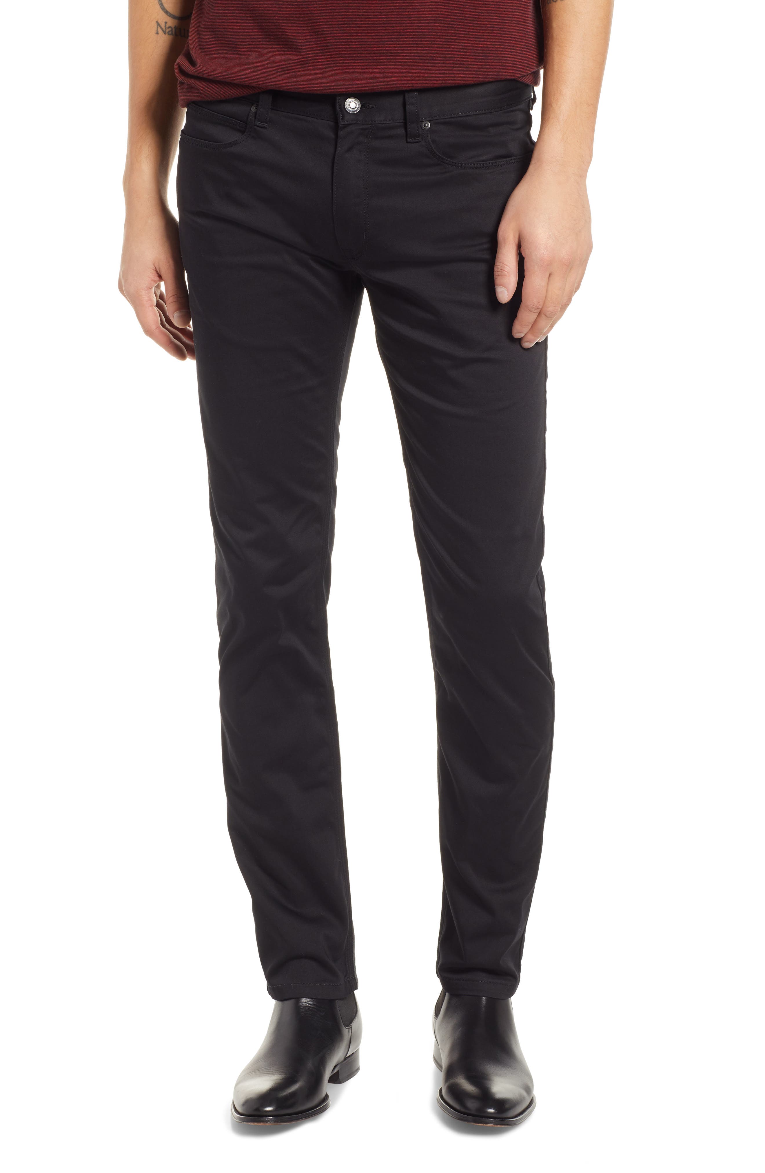 UPC 742228970597 product image for Men's Hugo 708 Stretch Slim Fit Jeans, Size 32 - Black | upcitemdb.com