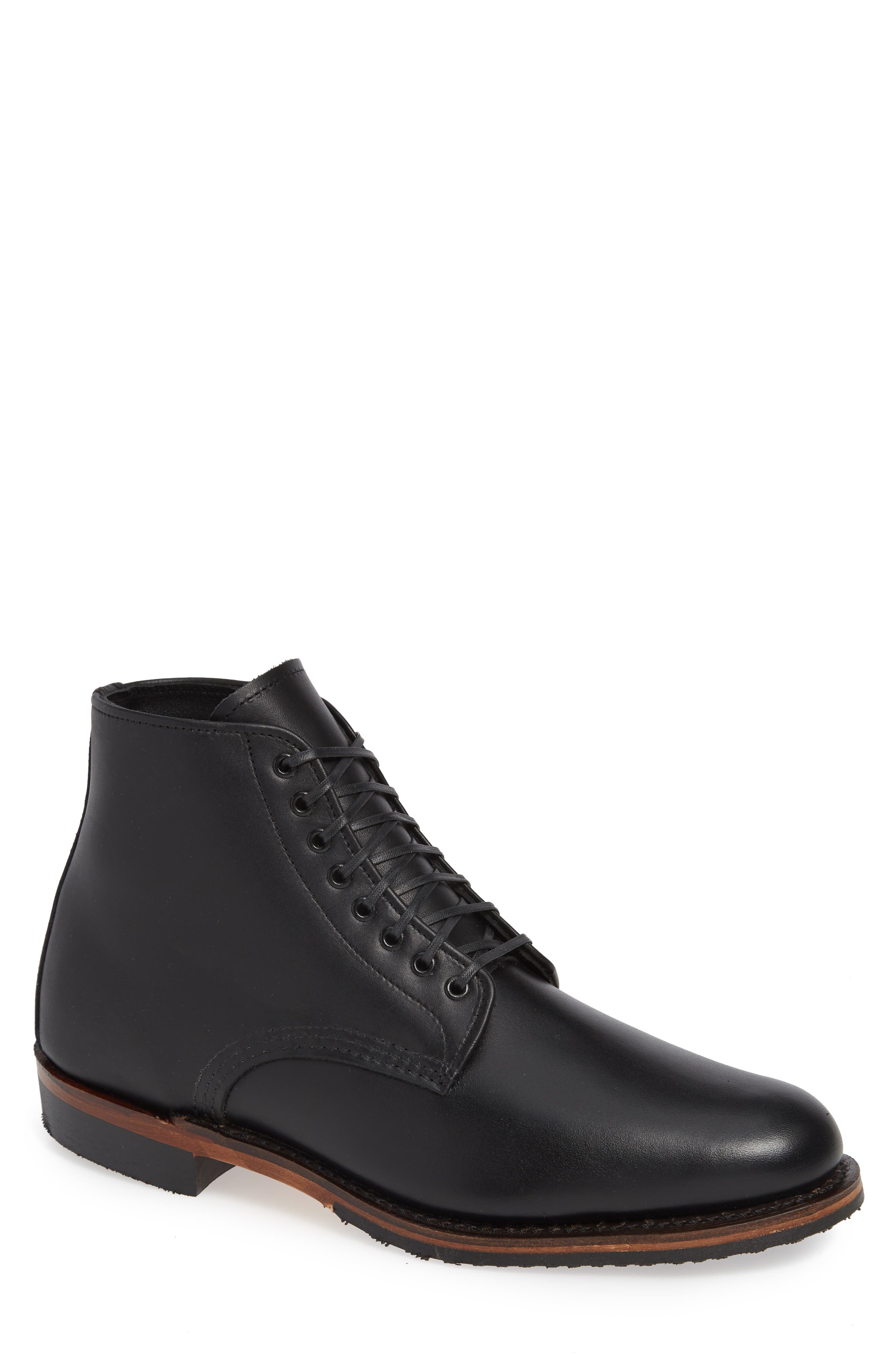 Red Wing Williston Plain Toe Boot- Black