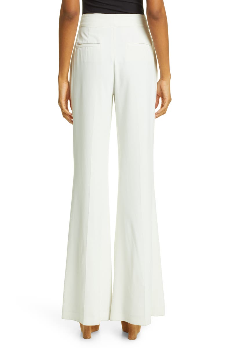 Alice And Olivia Dylan Bootcut Pants In White | ModeSens