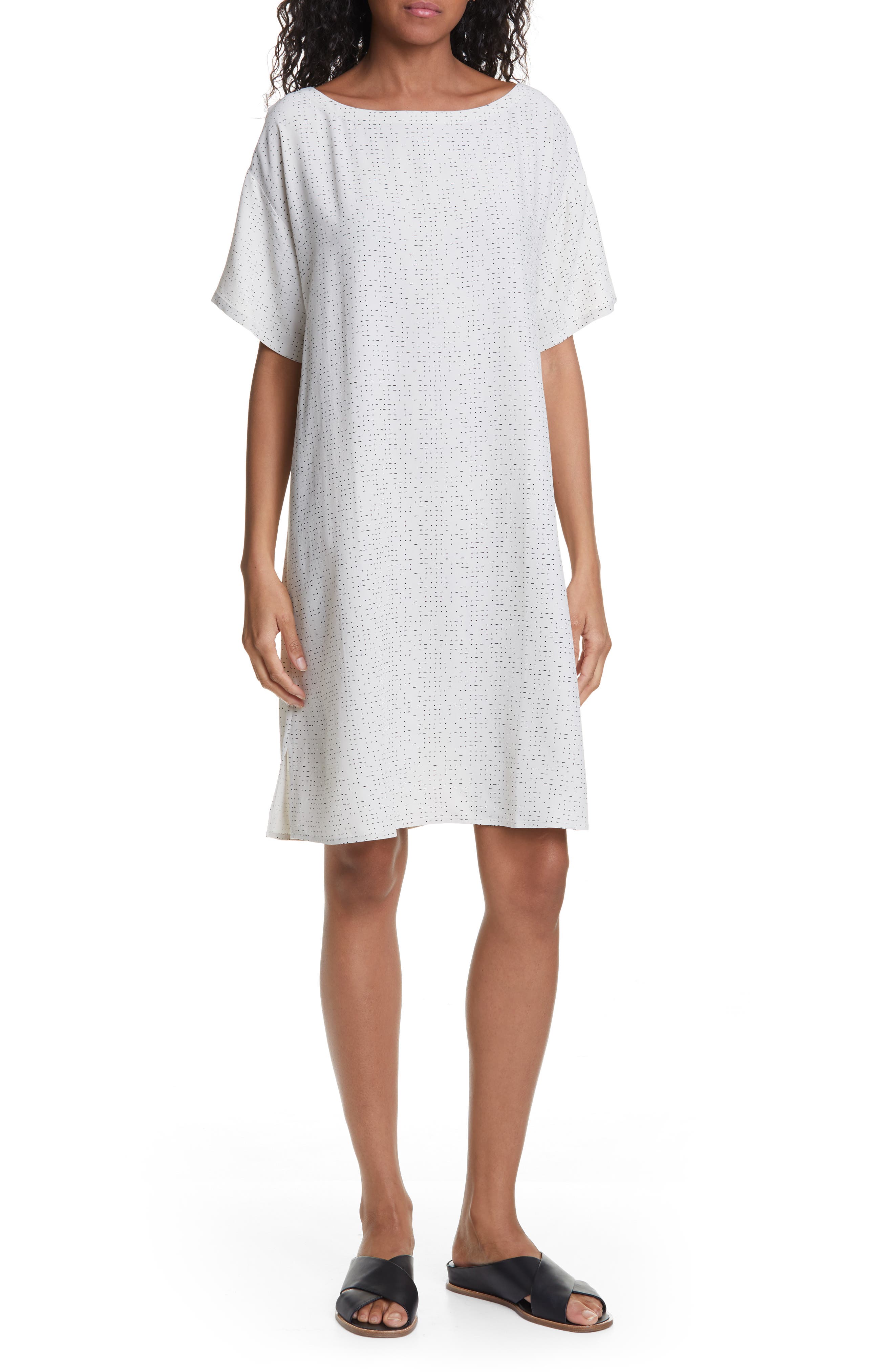 Eileen Fisher Print Shift Dress