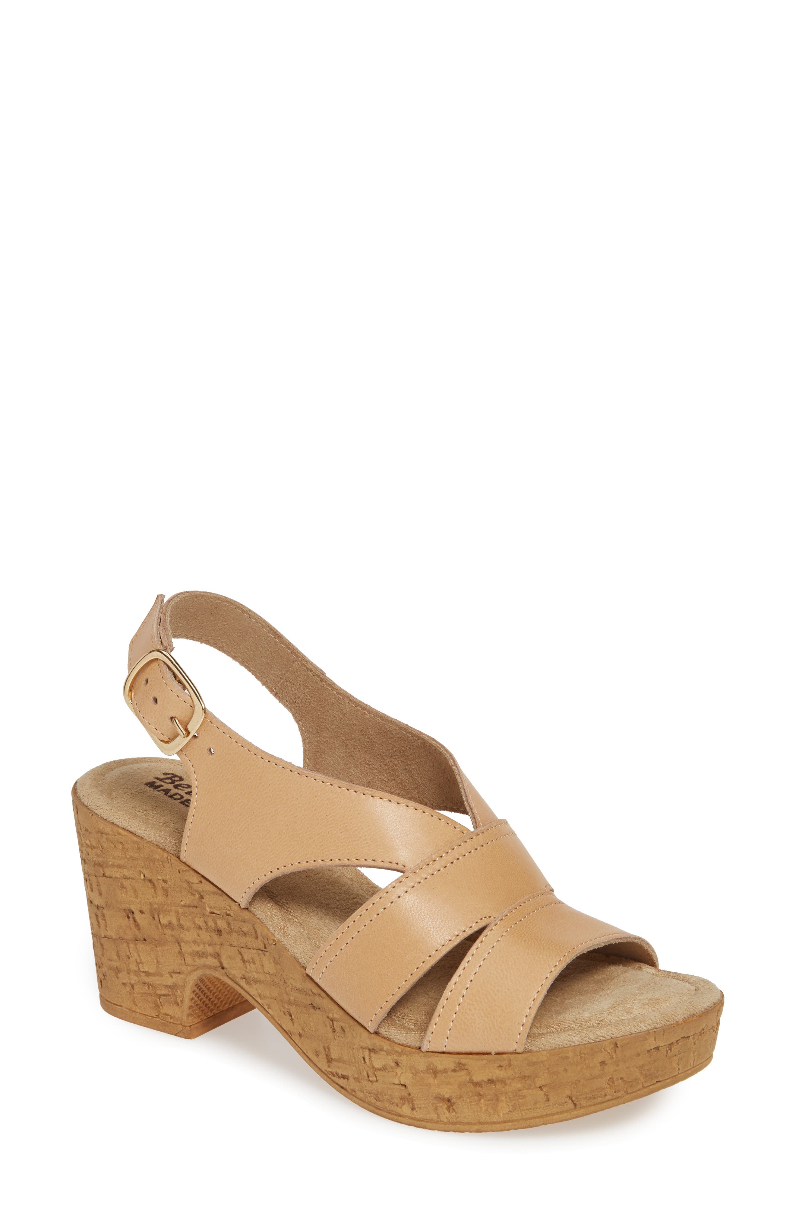 Bella Vita Jaz Platform Sandal, Beige