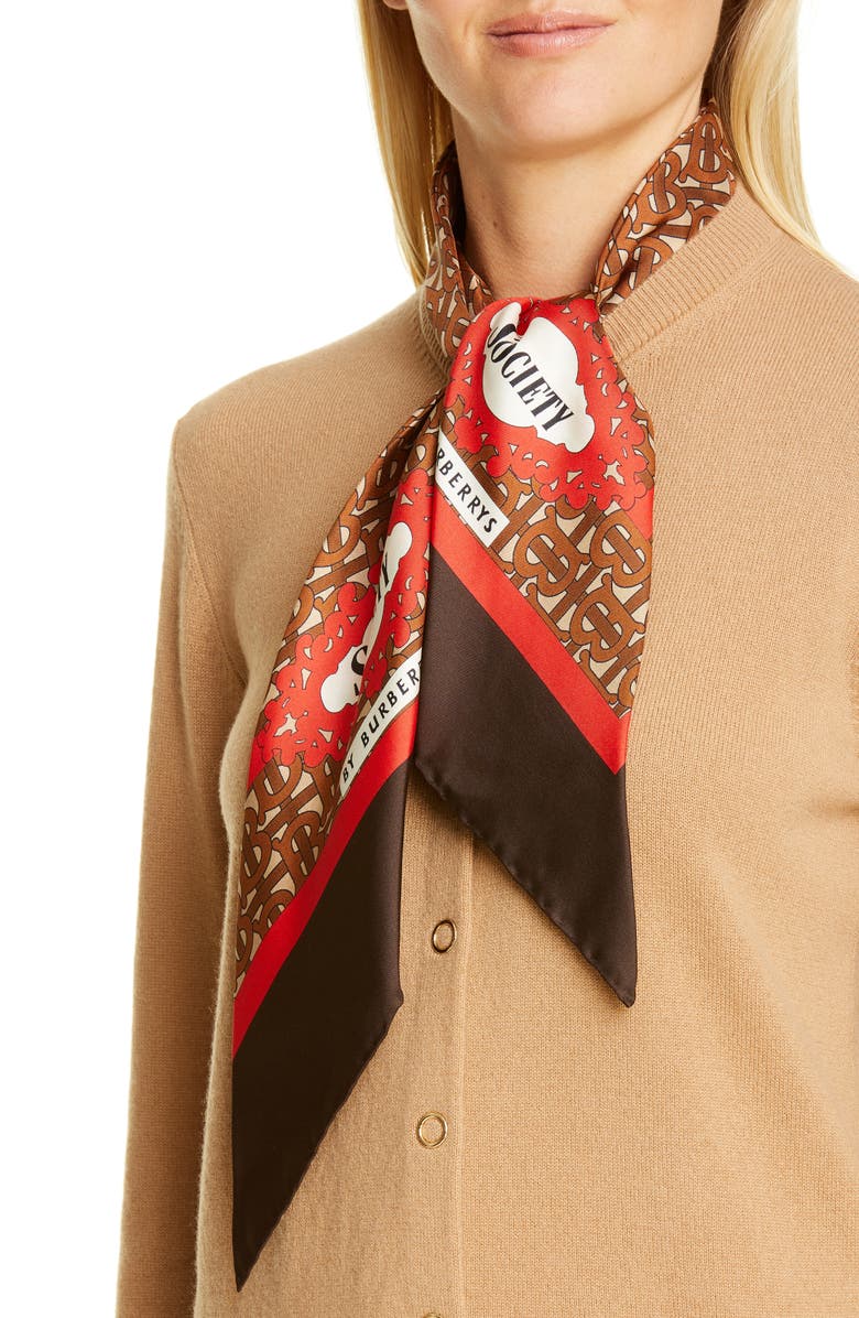 BURBERRY SCARF NECK CASHMERE CARDIGAN,4548369