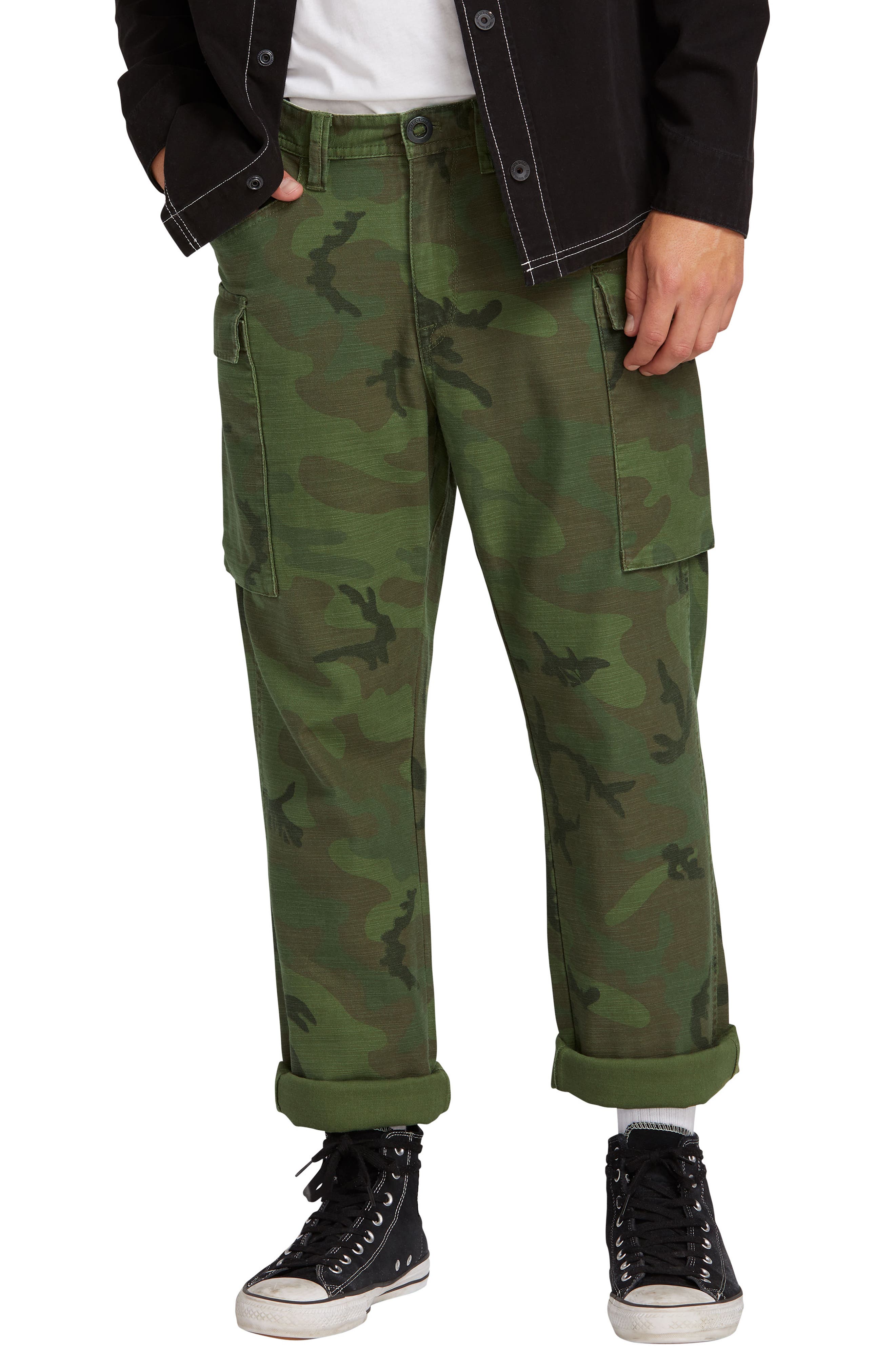 Volcom Gritter Cargo Pants, Green