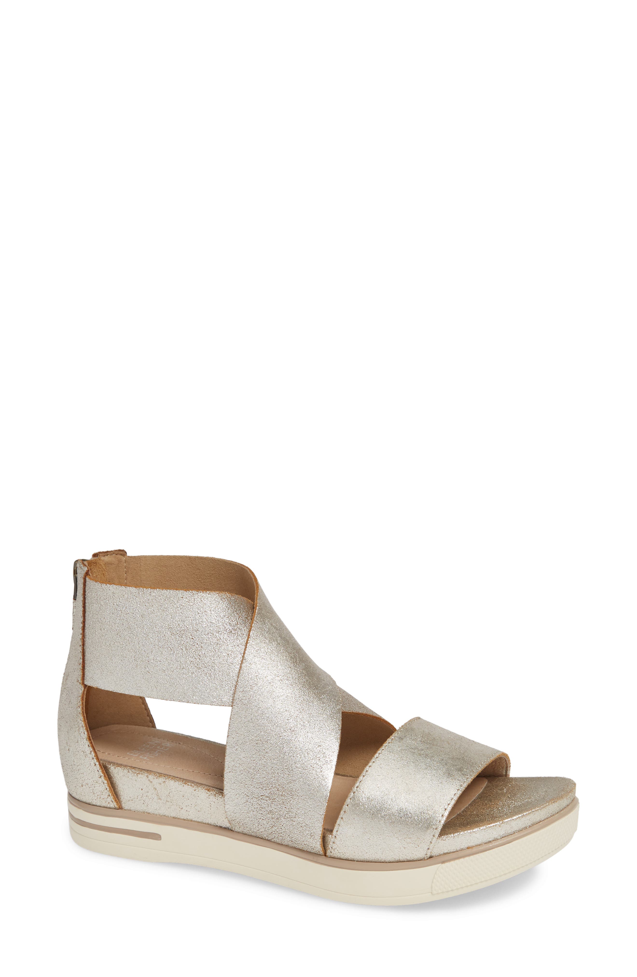 eileen fisher sport platform sandal