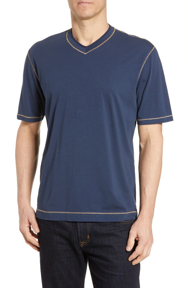 Robert Graham T-shirts MAXFIELD TAILORED FIT V-NECK T-SHIRT