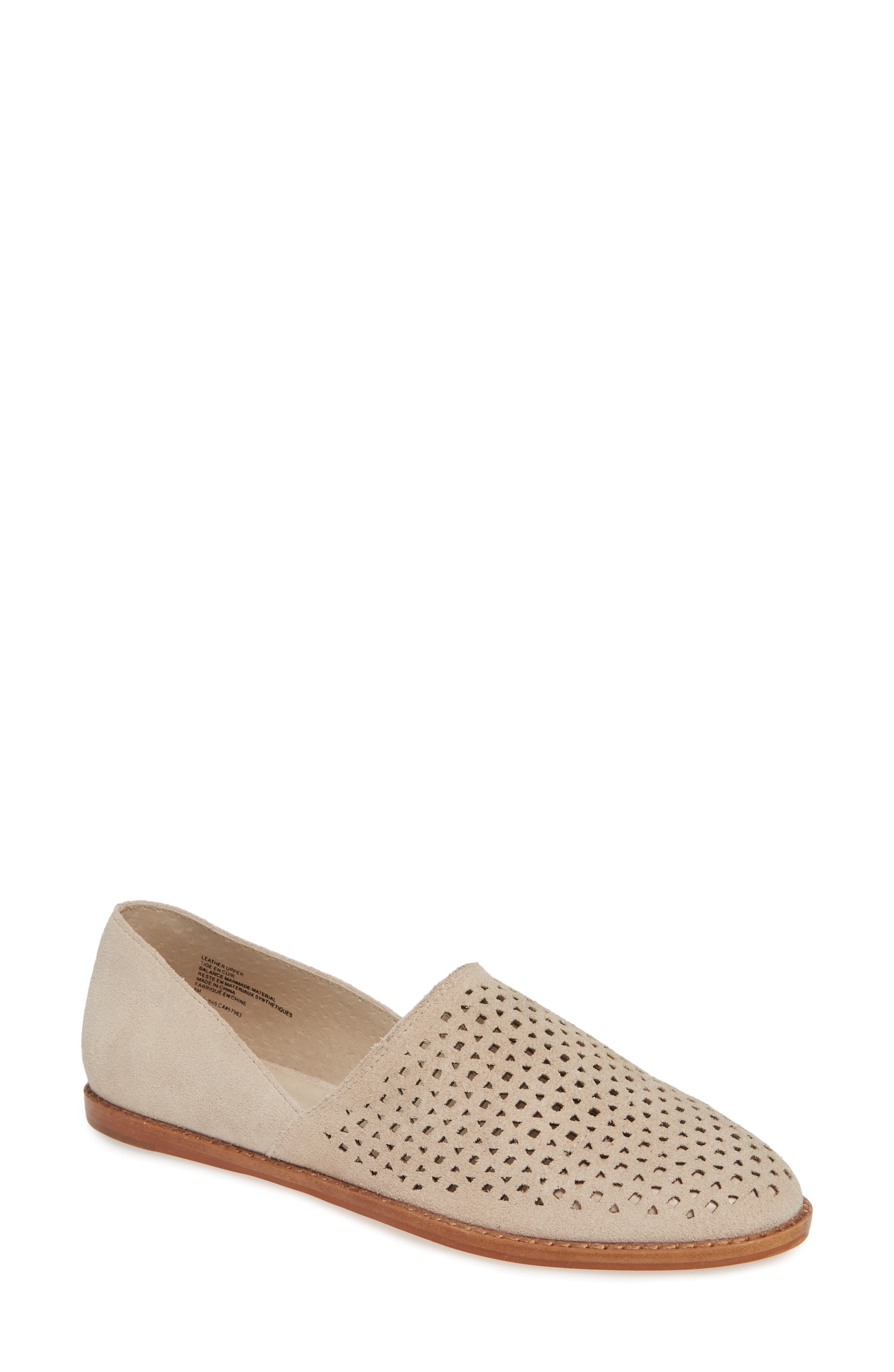 Caslon Adrian Perforated Flat- Beige