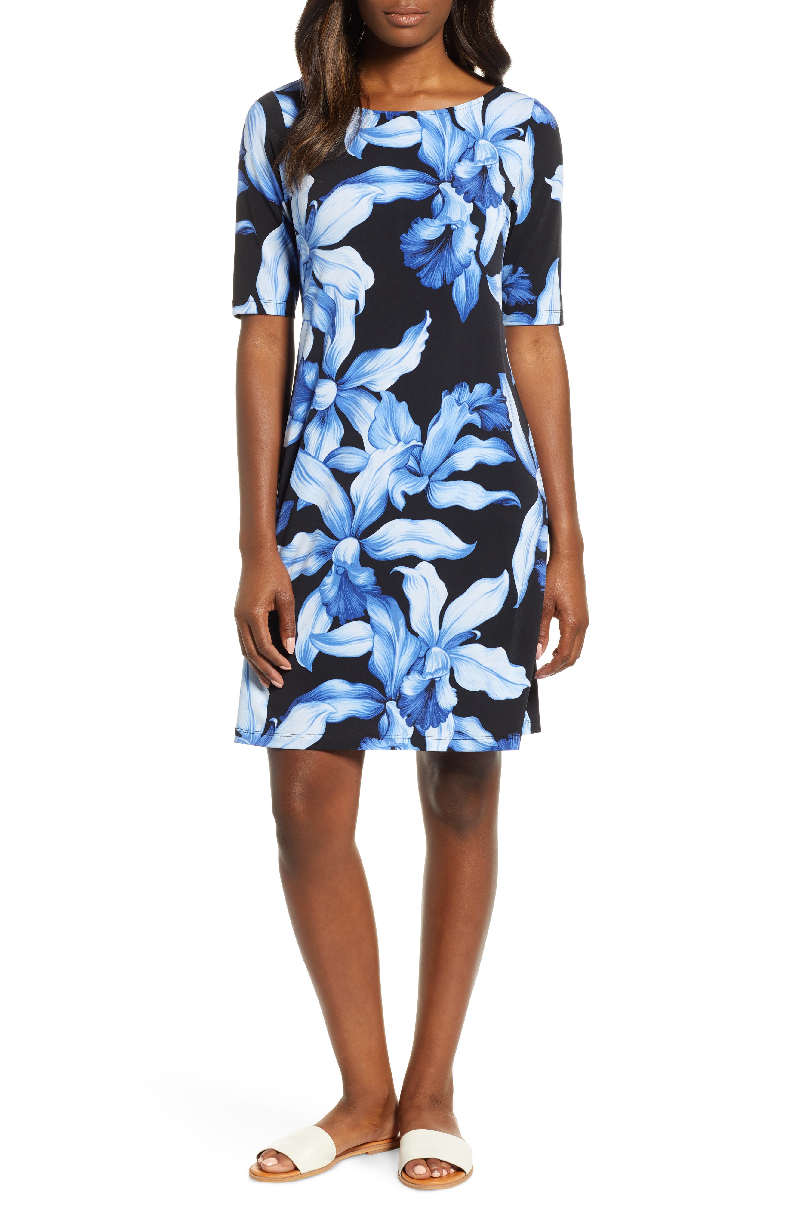 Tommy Bahama Orchid Rua Dress, Black
