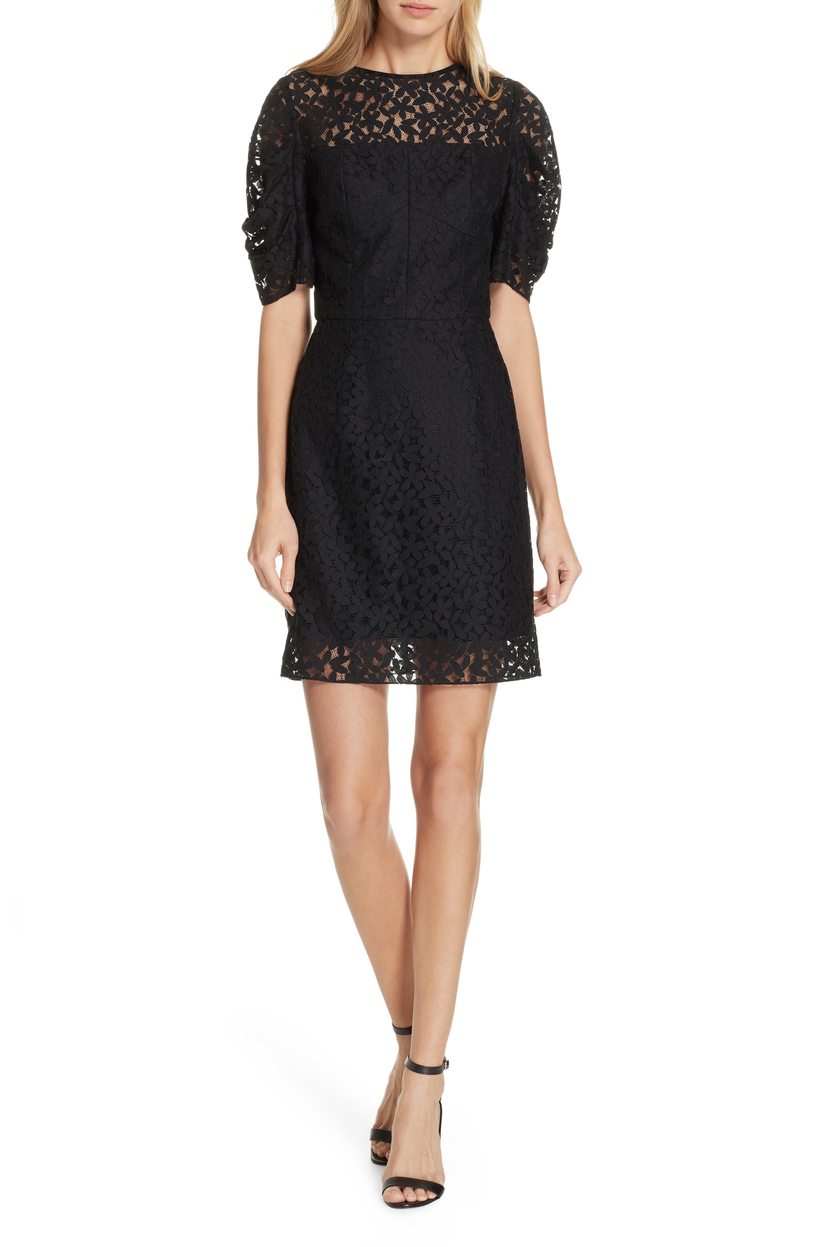 Milly Kara Lace Sheath Dress, Black