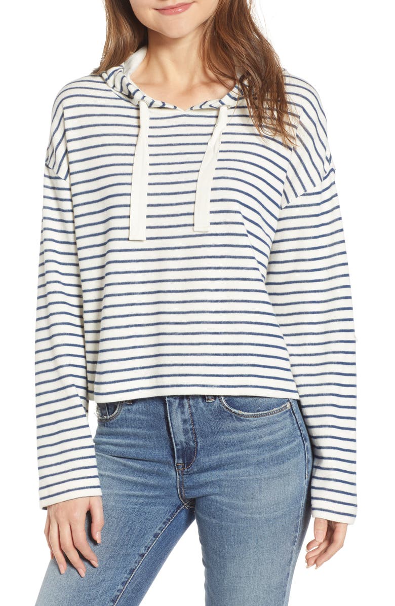 BP. Stripe Hooded Pullover (Regular & Plus Size) | Nordstrom