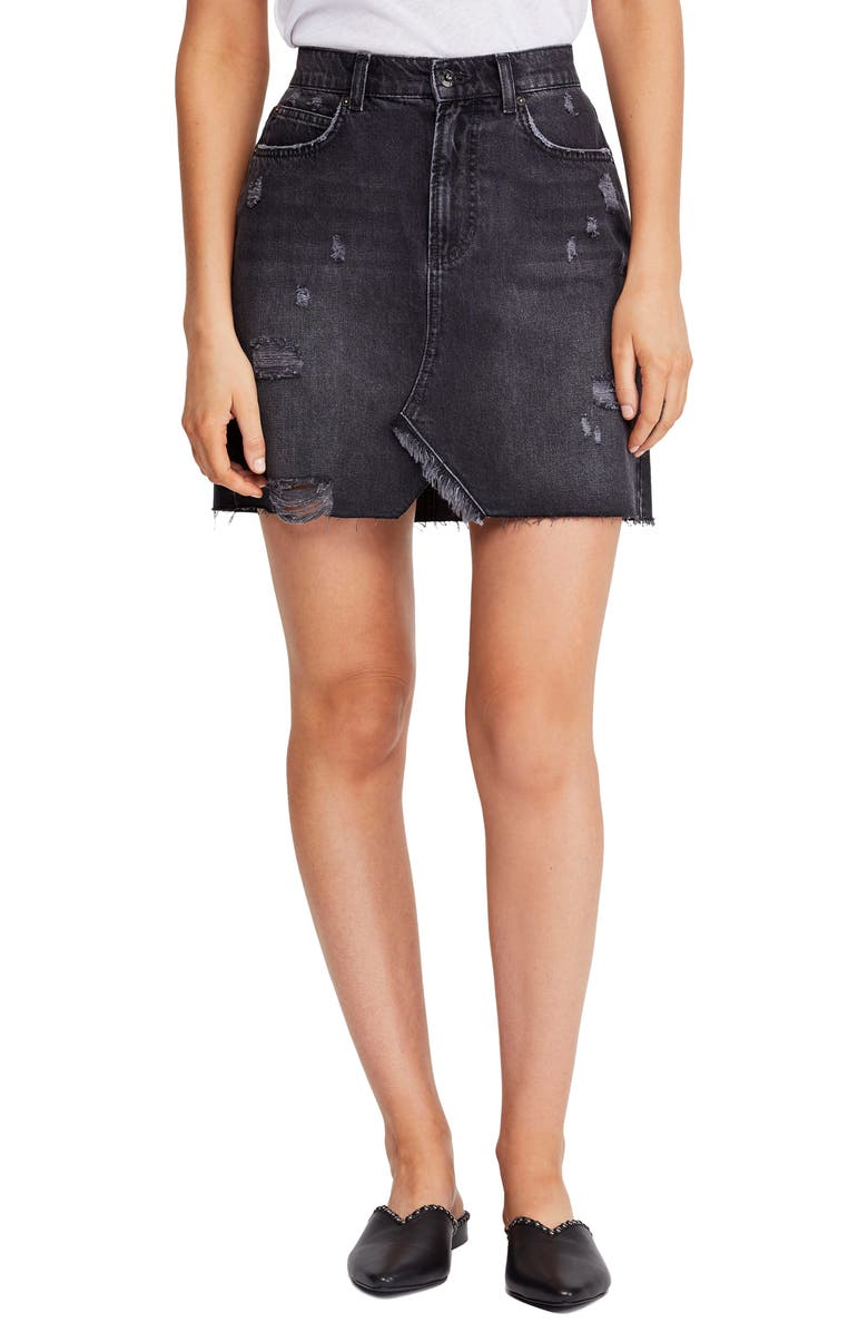 Free People Skirts HALLIE DENIM MINISKIRT