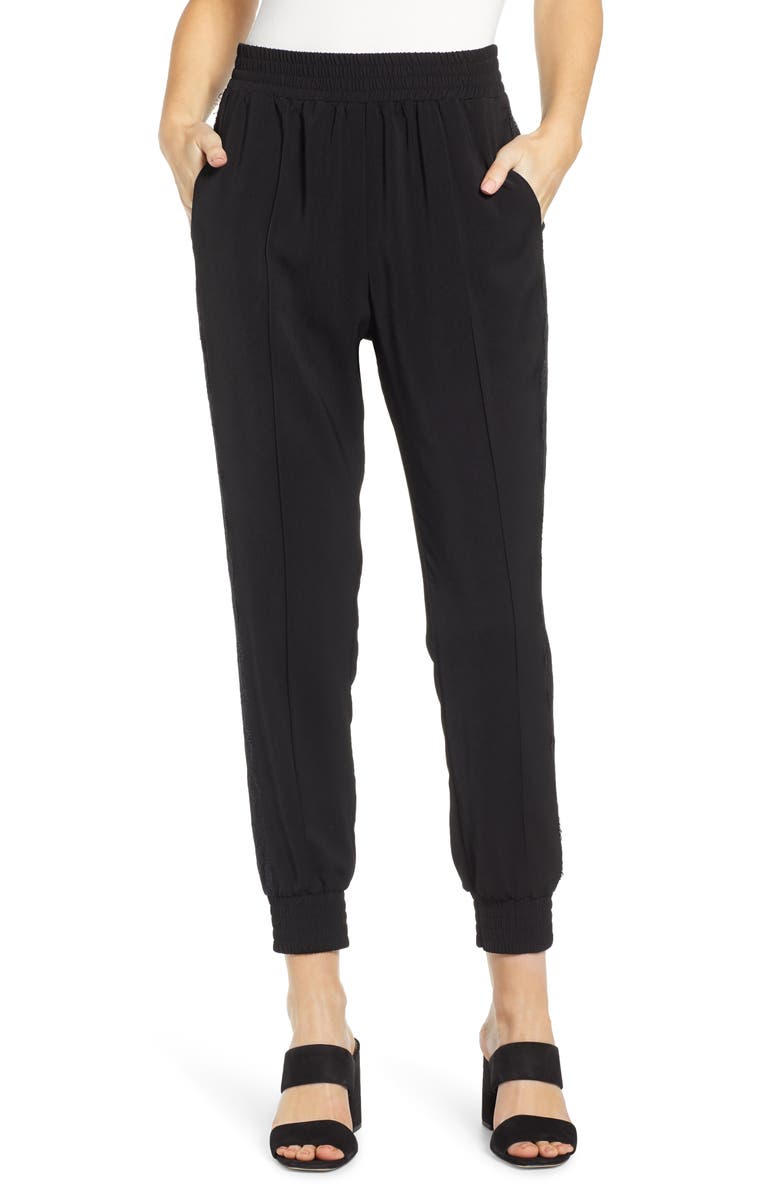 Wayf Pants KIMBALL LACE TRIM JOGGER PANTS
