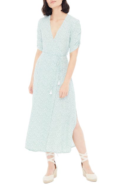 Faithfull The Brand Dresses CHIARA FLORAL WRAP MIDI DRESS