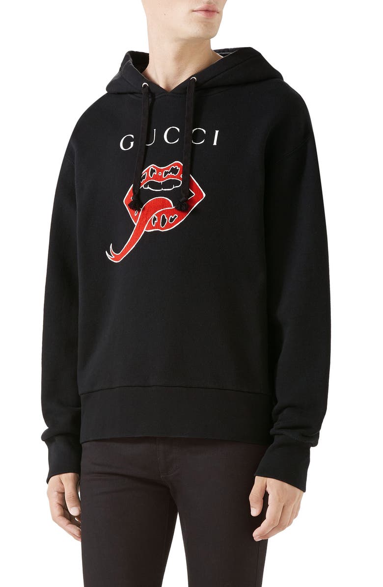 Gucci Lips Logo Hoodie | Nordstrom