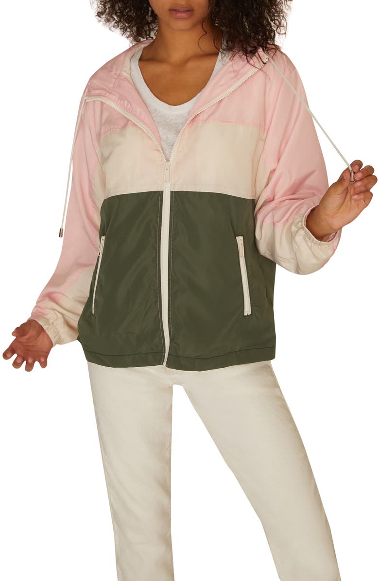 Sanctuary Jackets NEOPOLITAN COLORBLOCK ZIP FRONT HOODED JACKET
