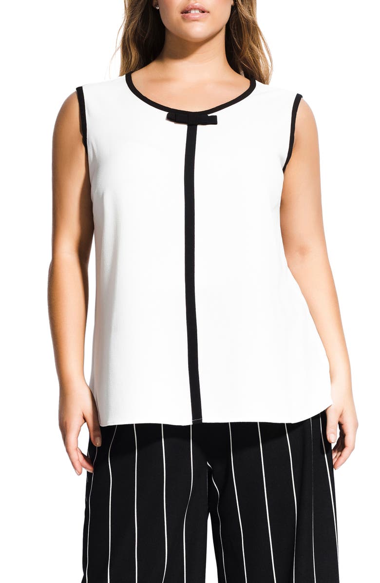 City Chic TOP BOW SLEEVELESS TOP