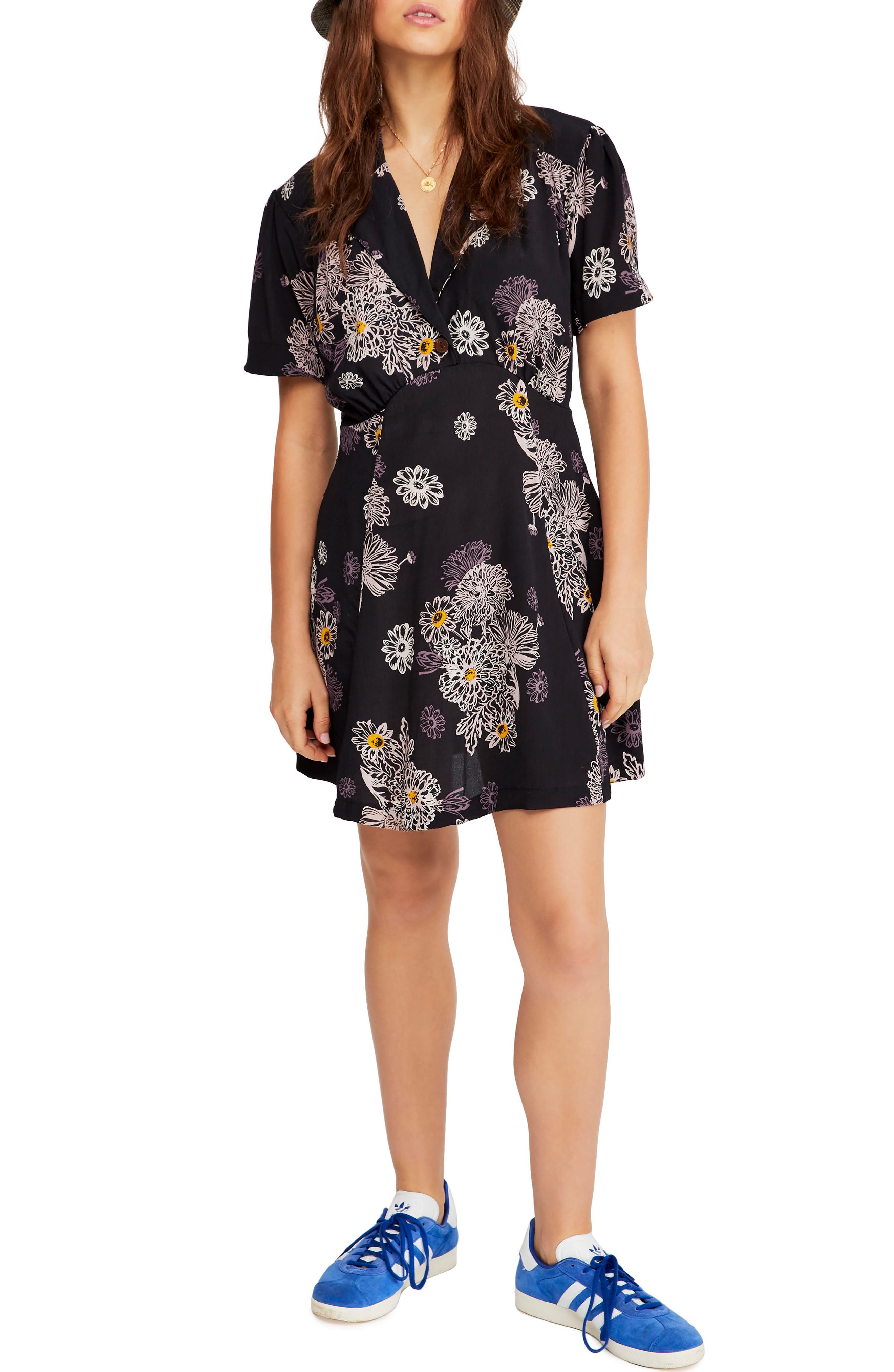 Free People Blue Hawaii Minidress