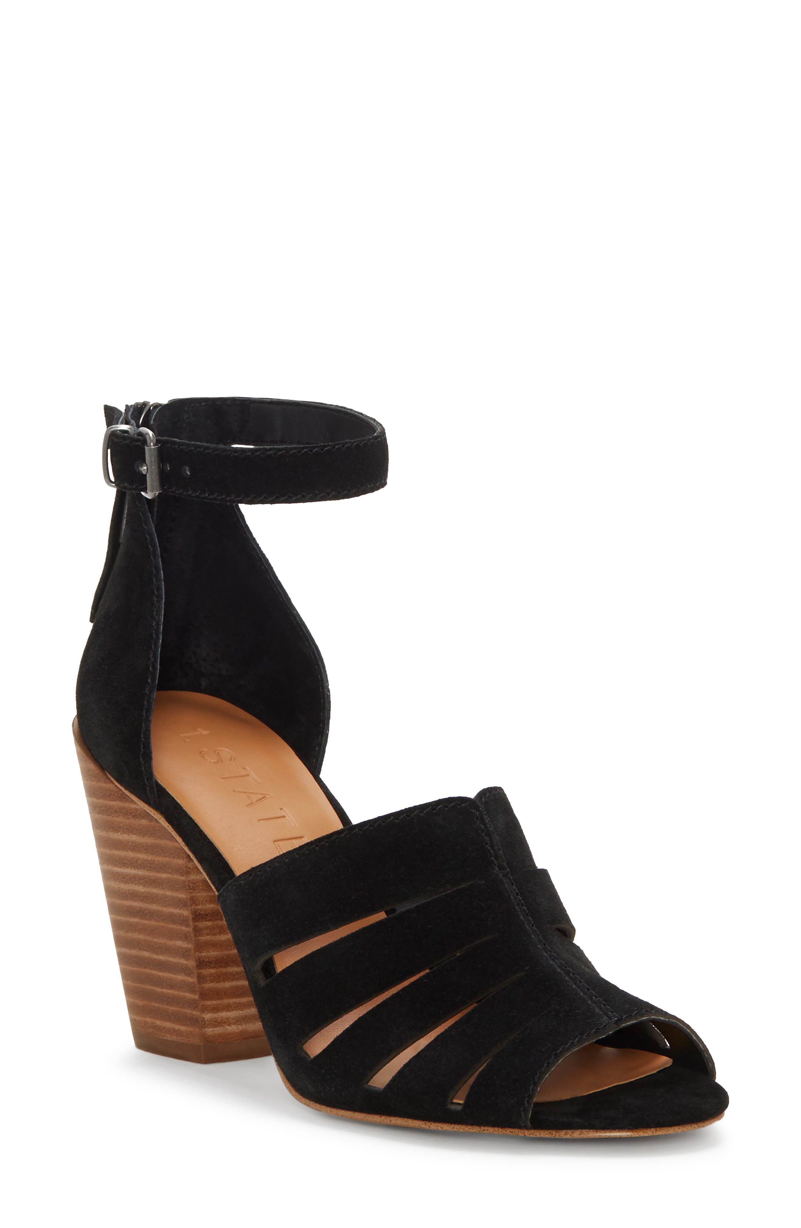 1.state Nallay Block Heel Sandal, Black