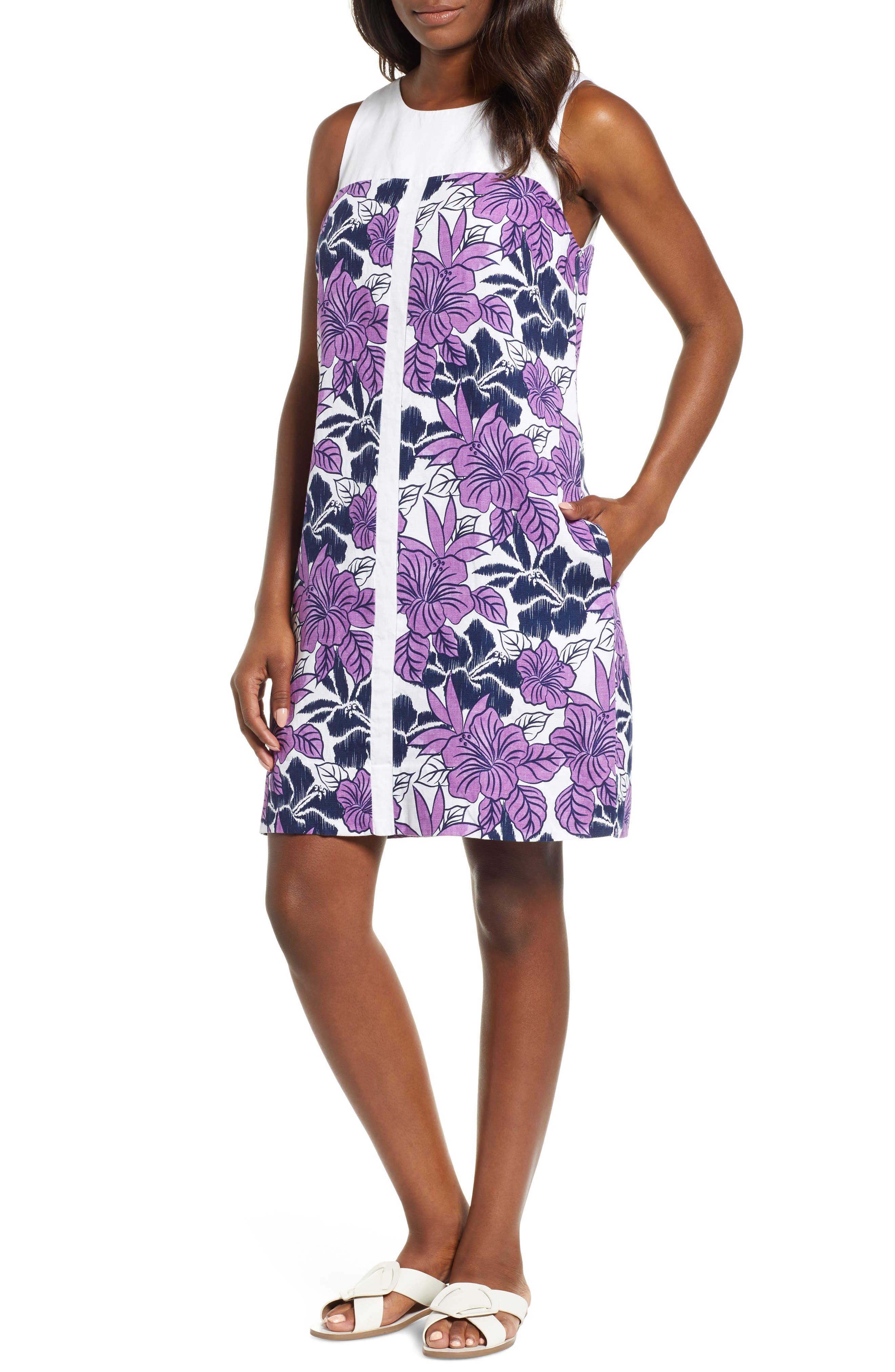 Tommy Bahama Blissful Blooms Shift Dress, Purple