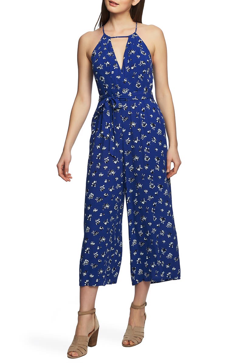 1.state Suits WRAP FRONT SLEEVELESS JUMPSUIT