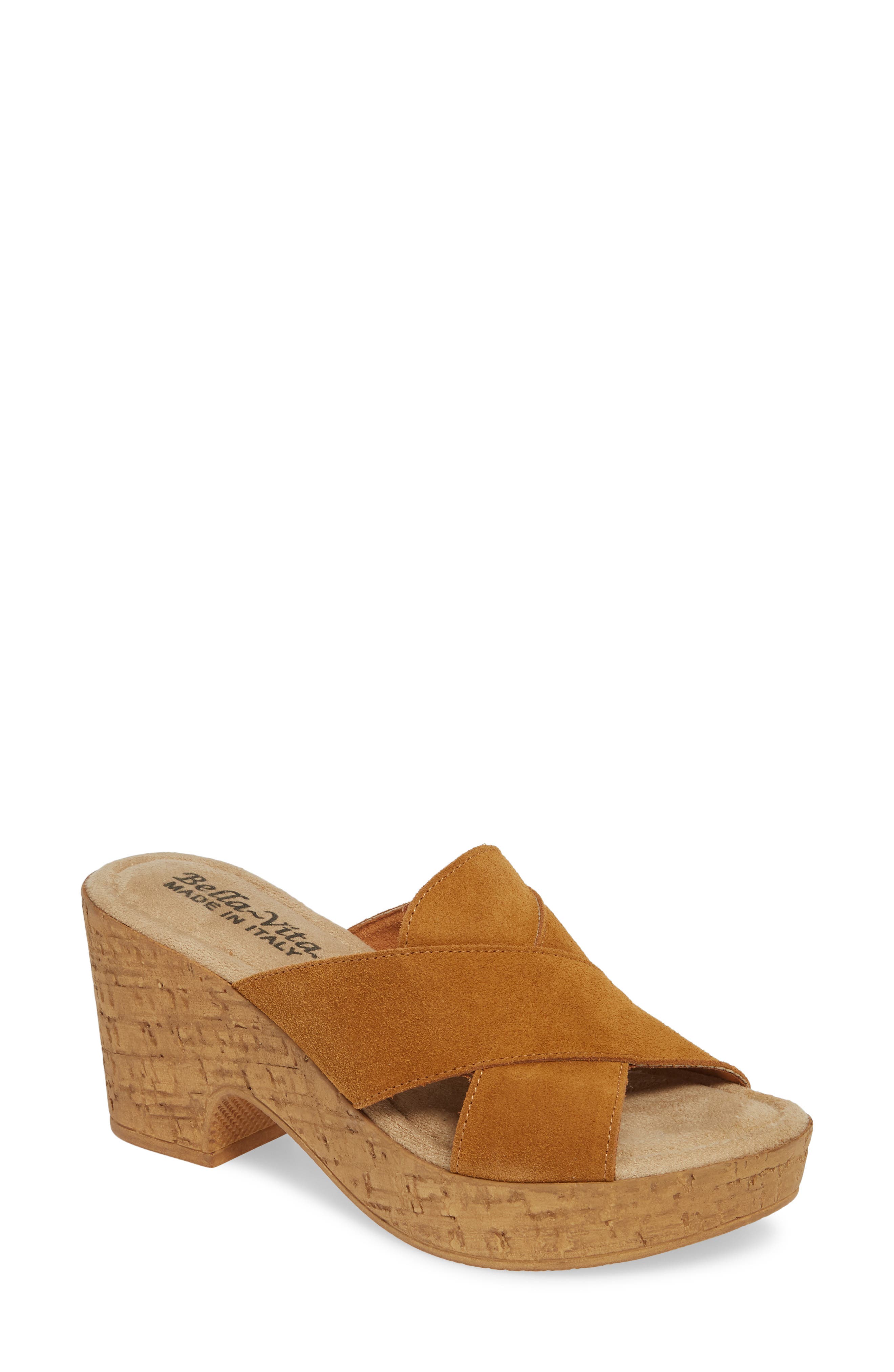 Bella Vita Platform Sandal, Brown