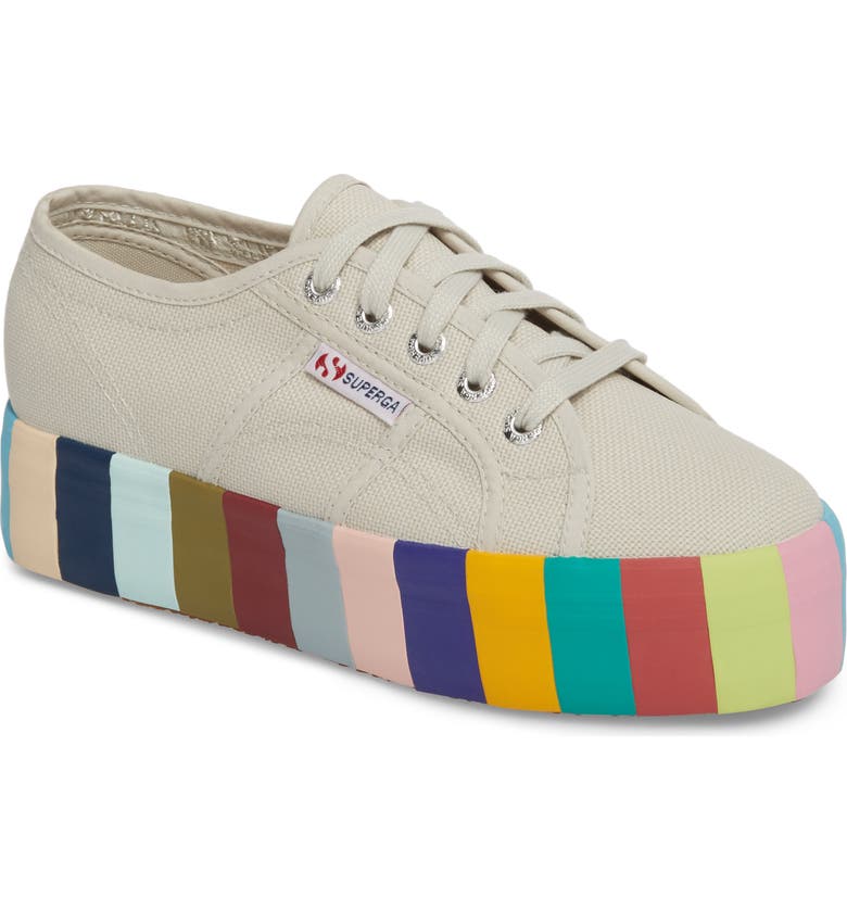 Superga 2790 Stripe Platform Sneaker (Women) | Nordstrom