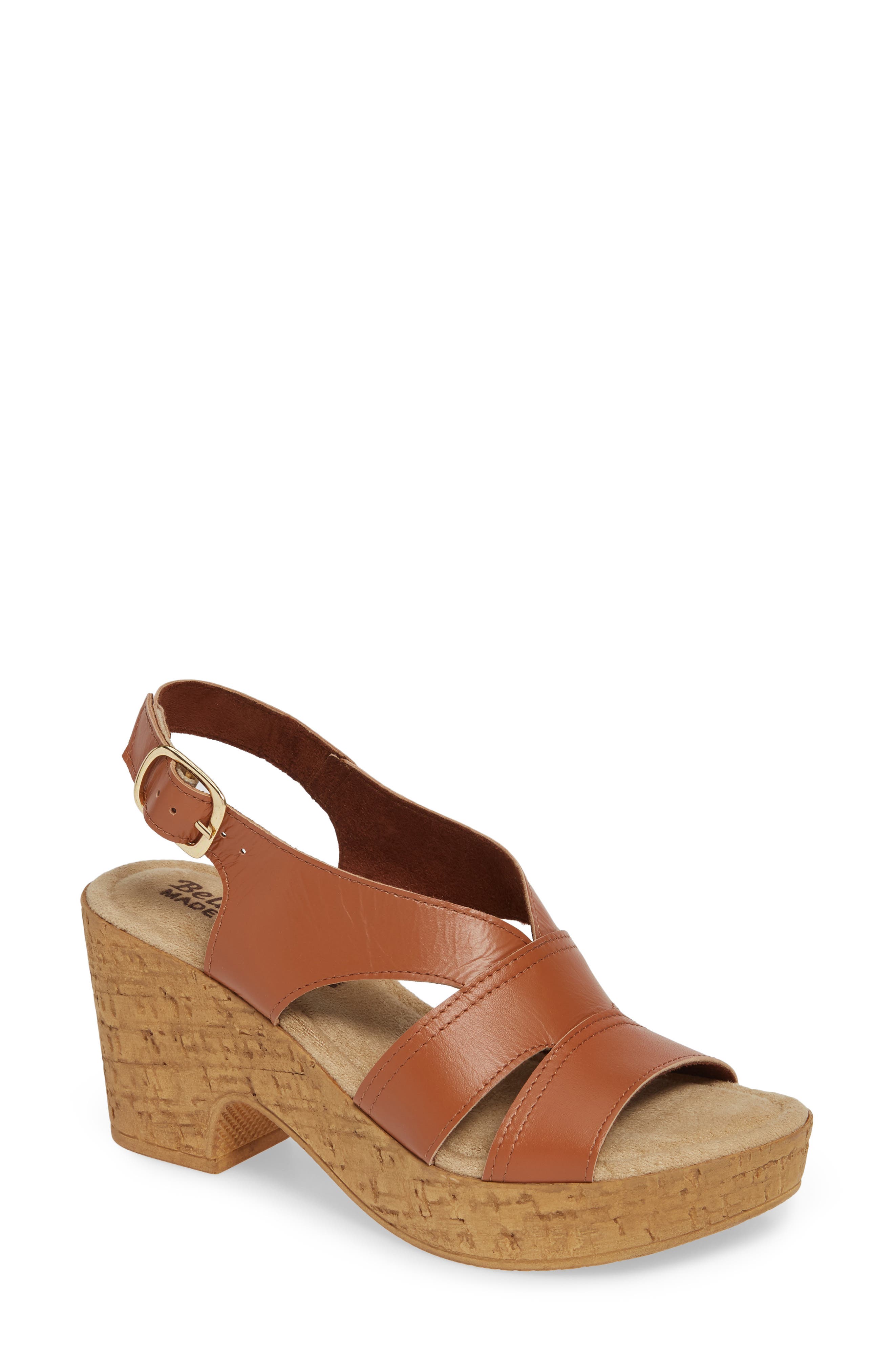 Bella Vita Jaz Platform Sandal N - Brown