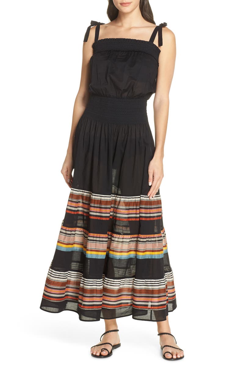 Tory Burch Smocked Cover-Up Maxi Dress | Nordstrom