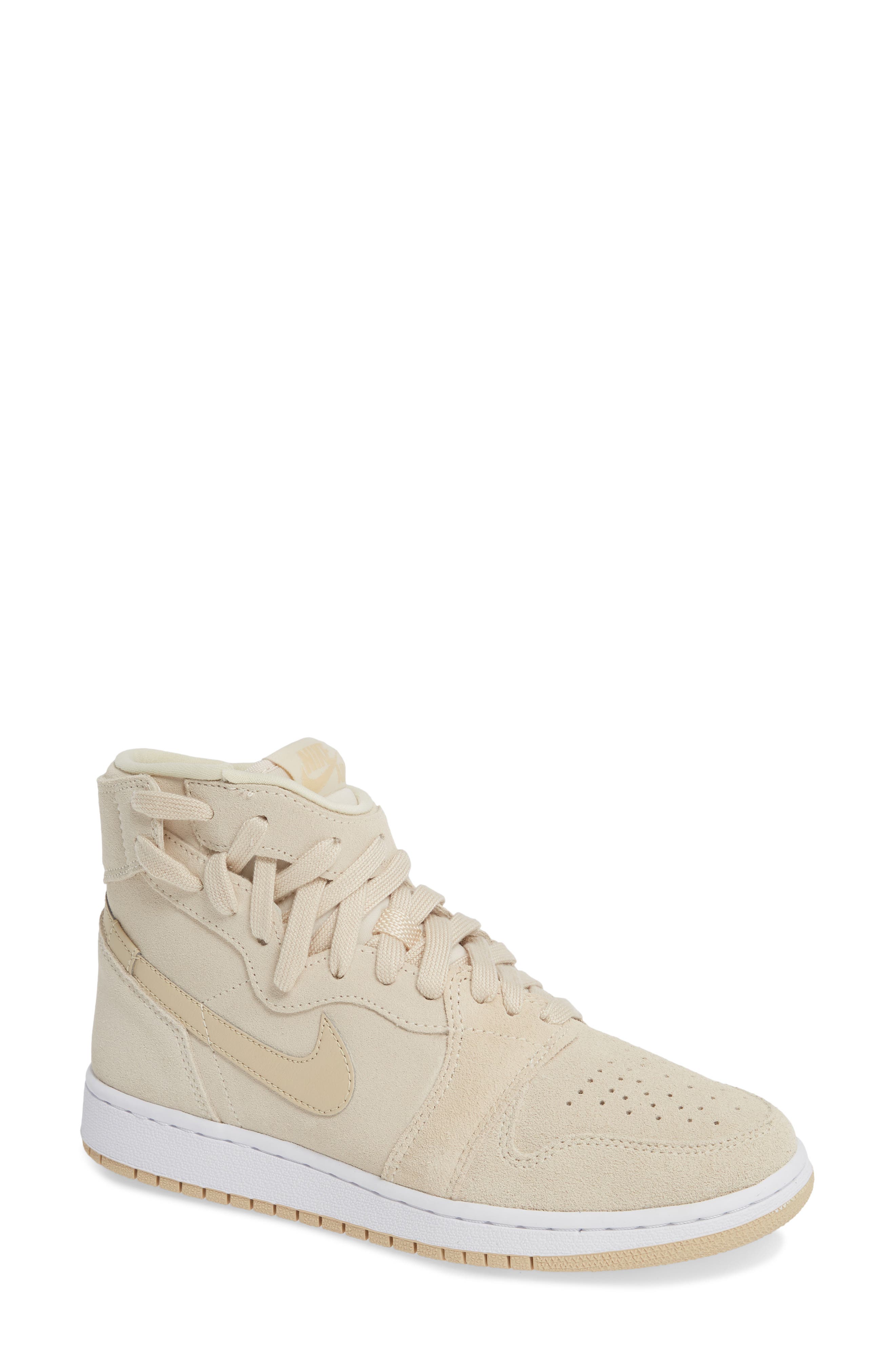 beige nike high tops