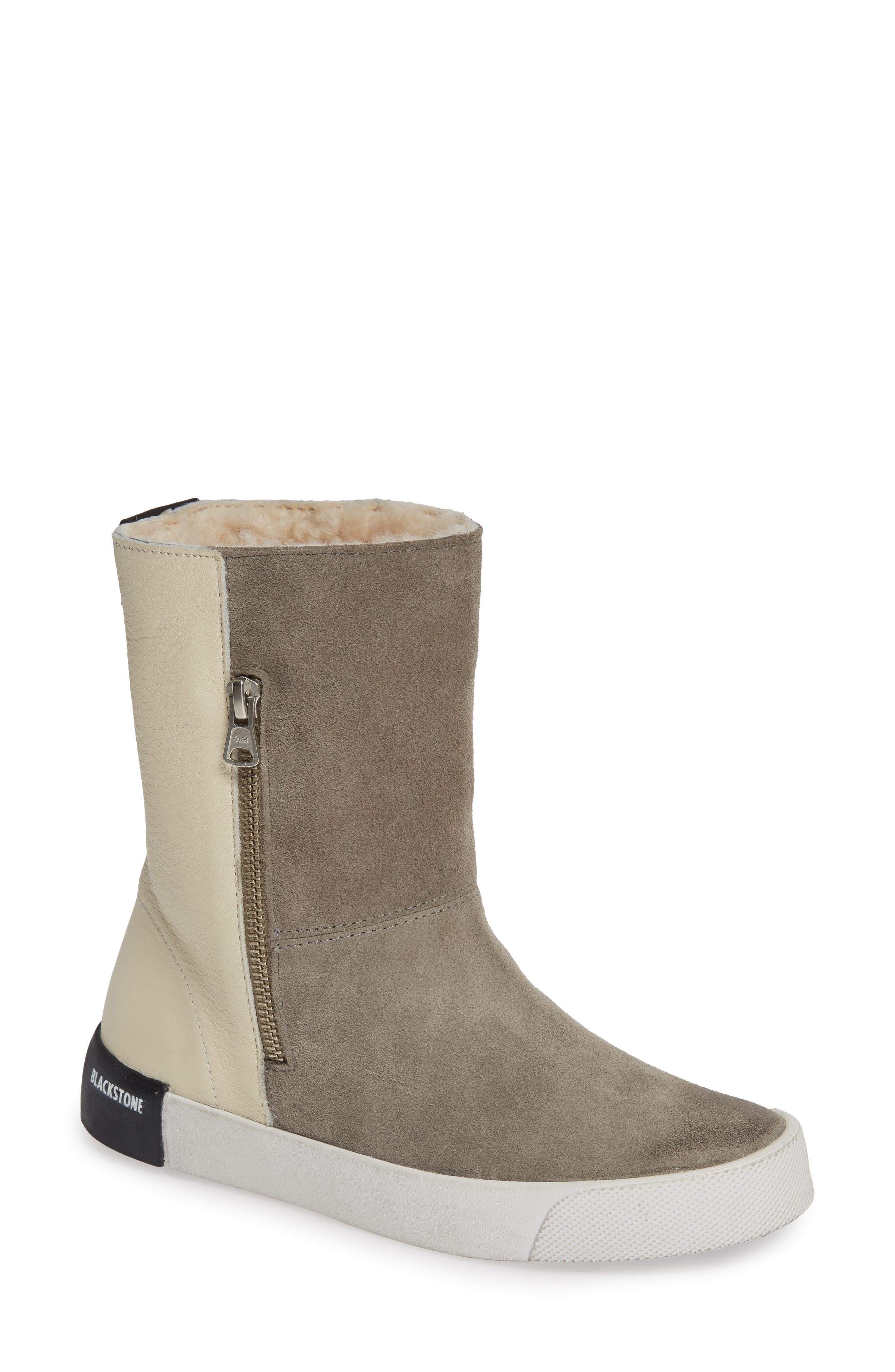 Blackstone Ql40 Genuine Shearling Lined Boot, Grey