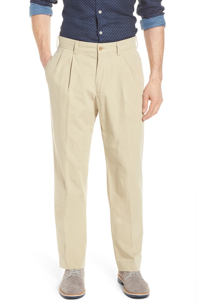 Bills Khakis M2 Classic Fit Pleated Tropical Cotton Poplin Pants ...