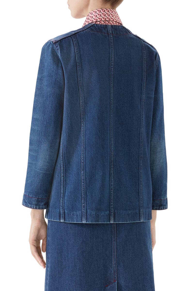GUCCI WASHED DENIM JACKET,561892XDAJV