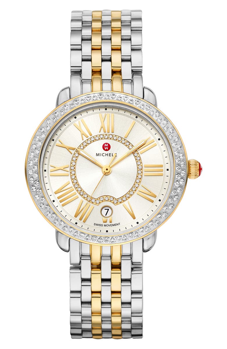 MICHELE SEREIN DIAMOND WATCH HEAD & BRACELET, 36MM X 34MM,MWW21B000138