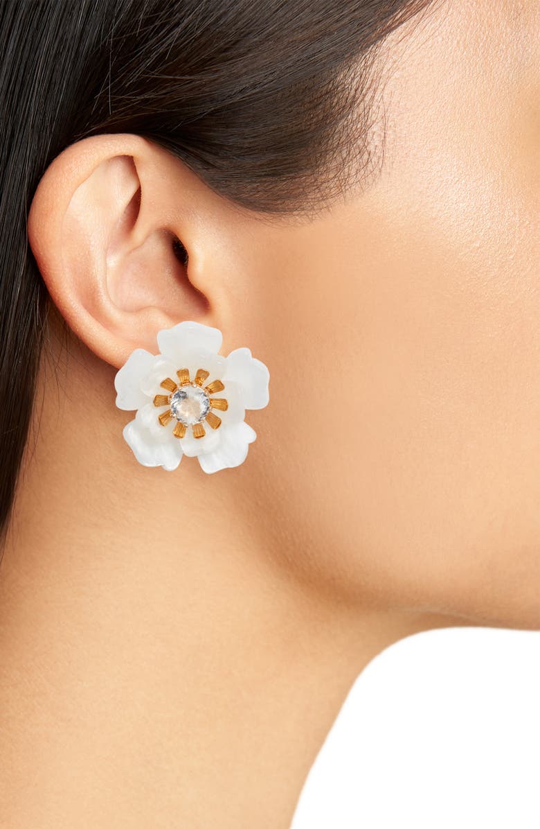 Rachel Parcell Floral Statement Button Stud Earrings (Nordstrom Exclusive) | Nordstrom