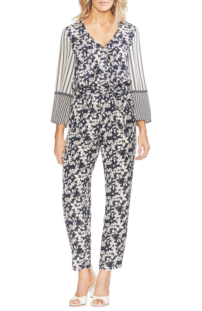 Vince Camuto Suits FLORAL LACE JUMPSUIT