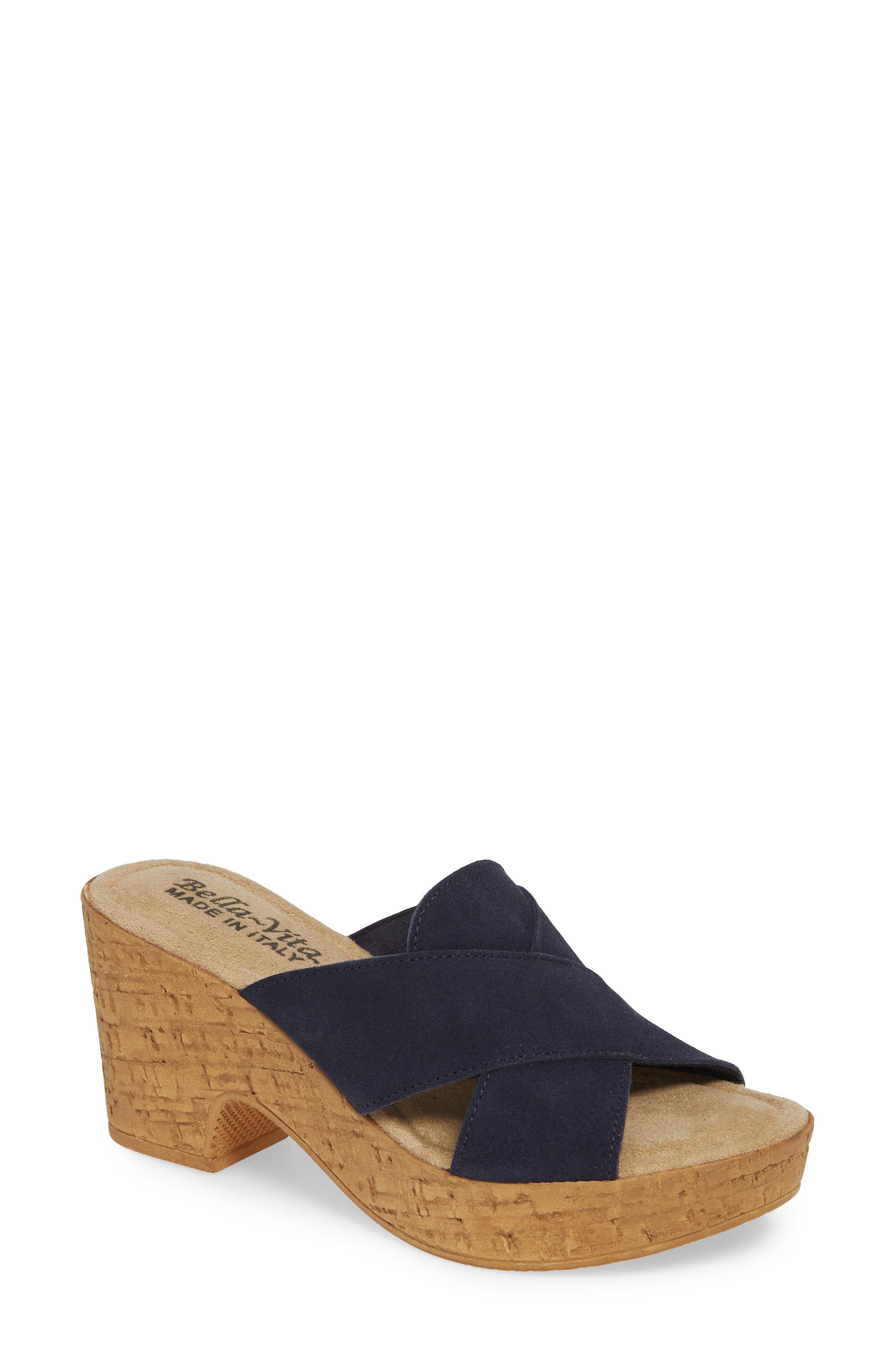 Bella Vita Platform Sandal, Blue