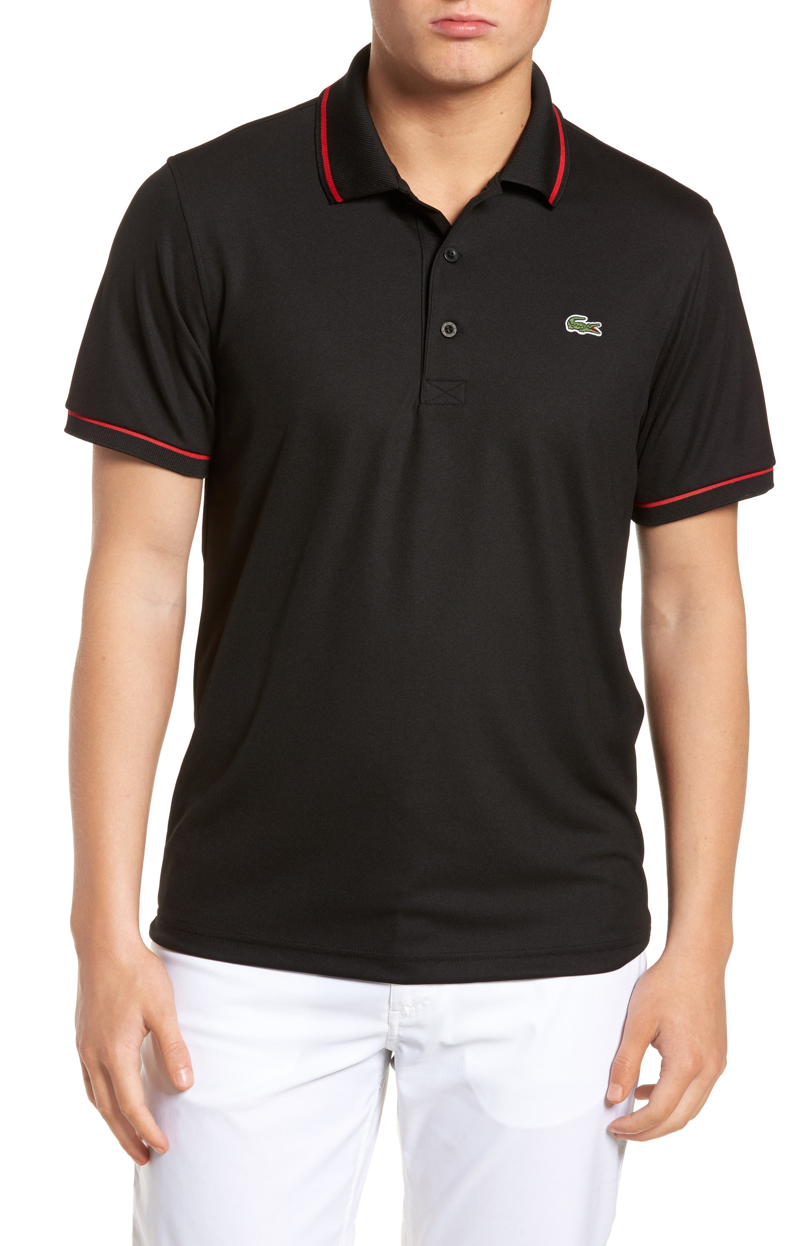 Lacoste Sport Piped Piqué Tech Polo Nordstrom