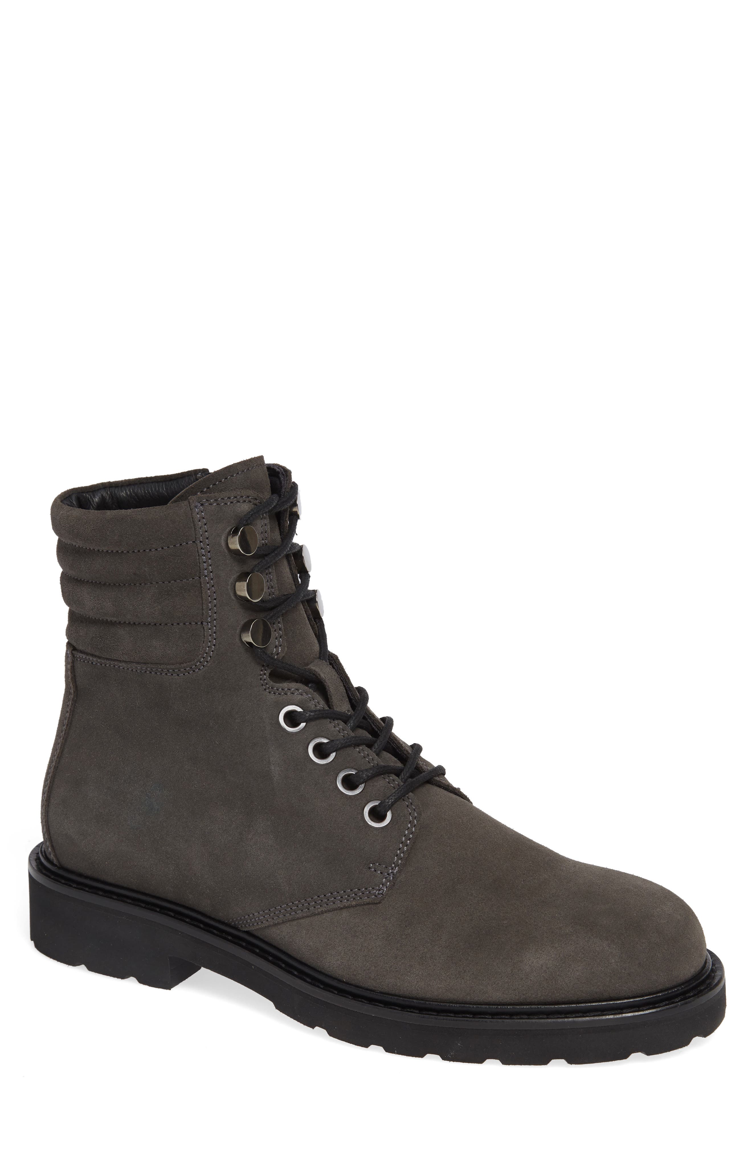 Aquatalia Heath Water Resistant Plain Toe Waterproof Boot, Grey