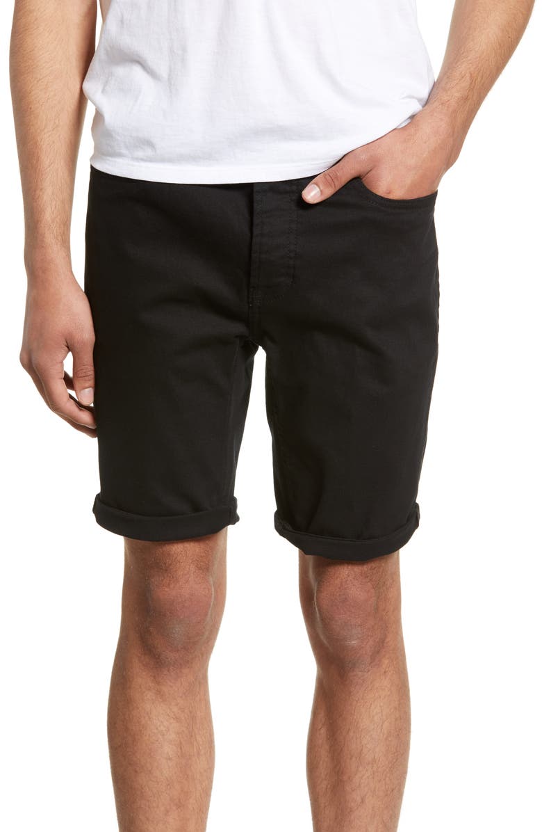 Topman Shorts STRETCH SKINNY FIT DENIM SHORTS