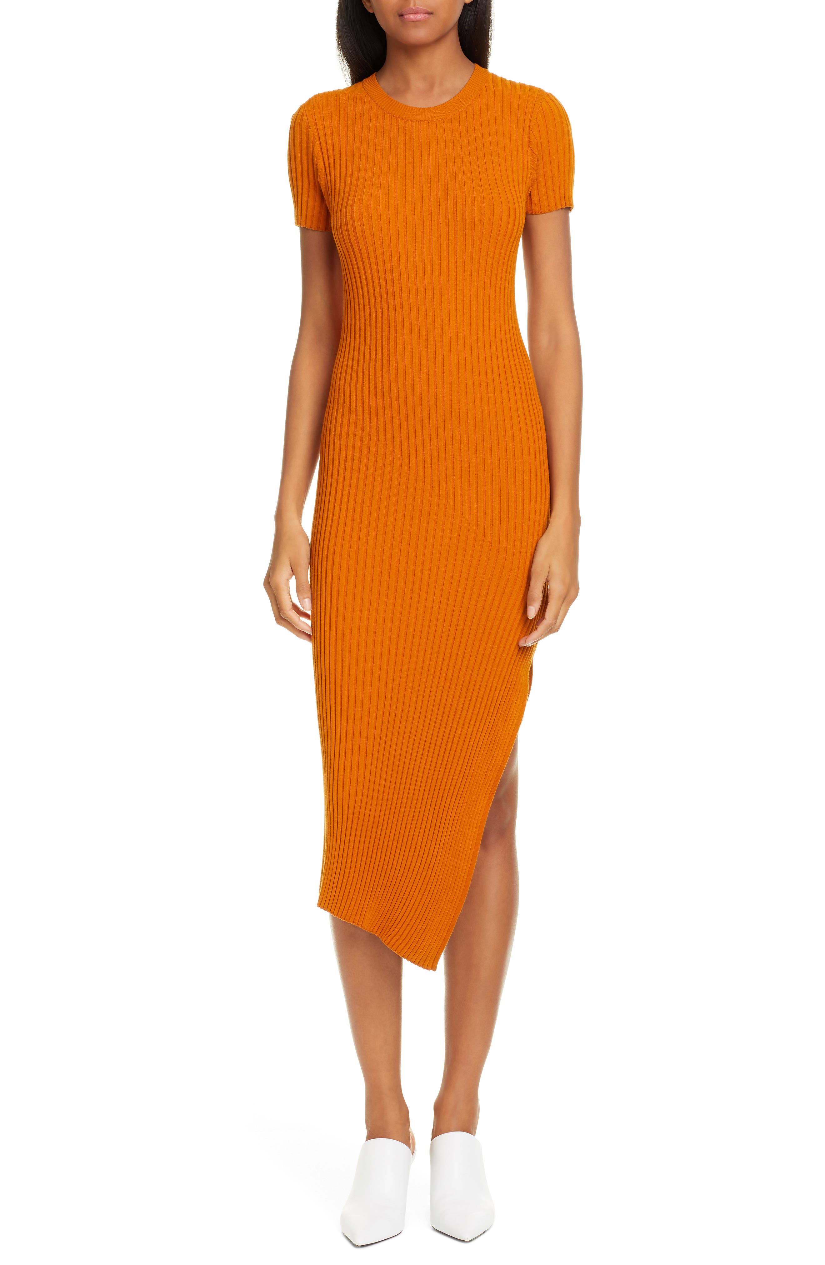 A.l.c. Minetta Rib Sweater Dress, Beige