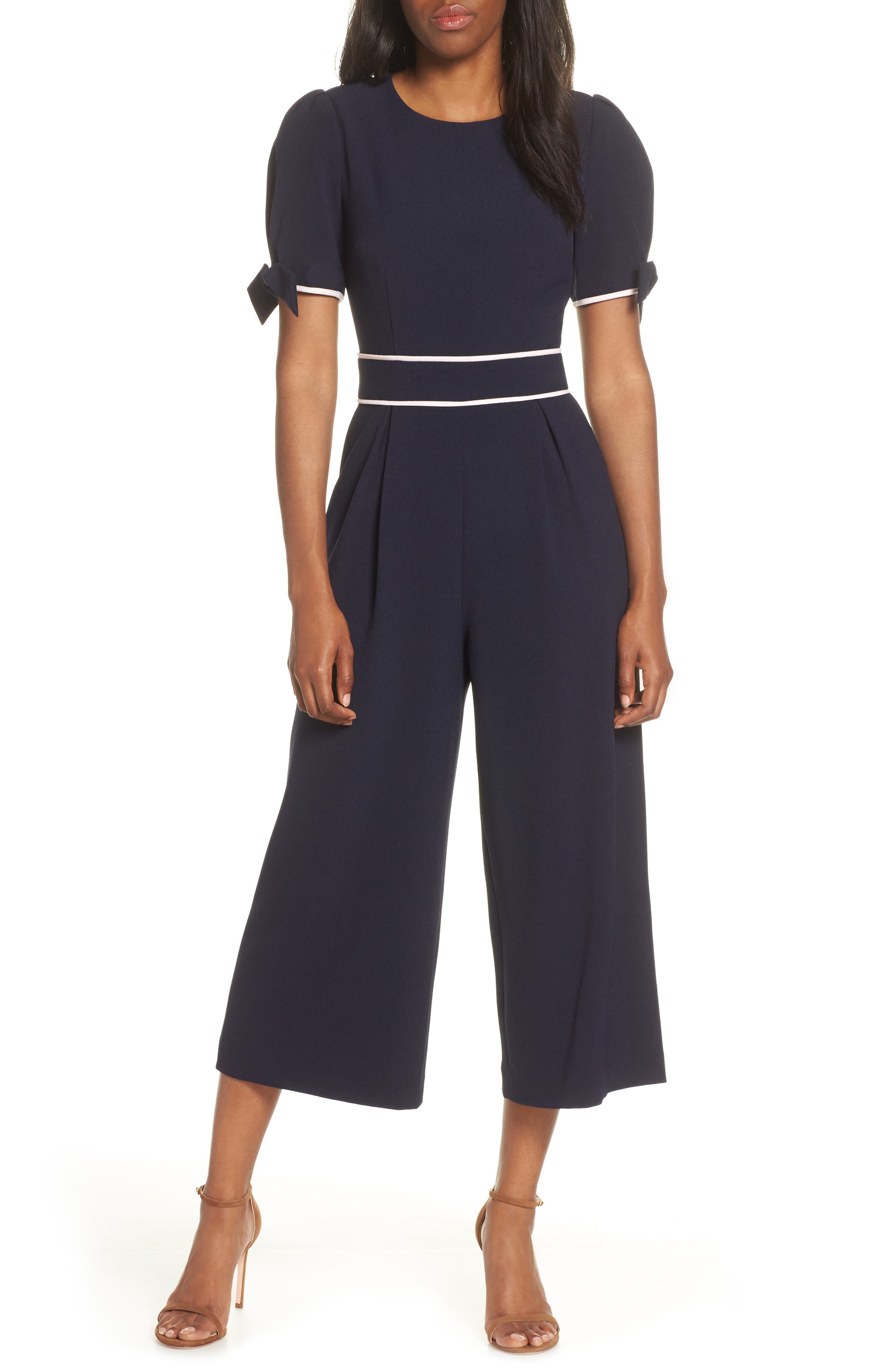 Eliza J Crop Jumpsuit (Regular & Petite) Nordstrom