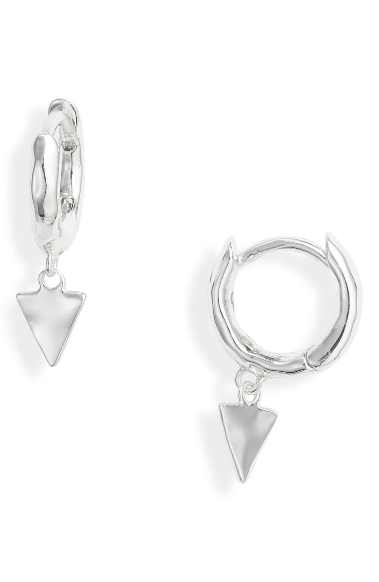 Gorjana Accessories LUCA TRIANGLE HUGGIE HOOP EARRINGS