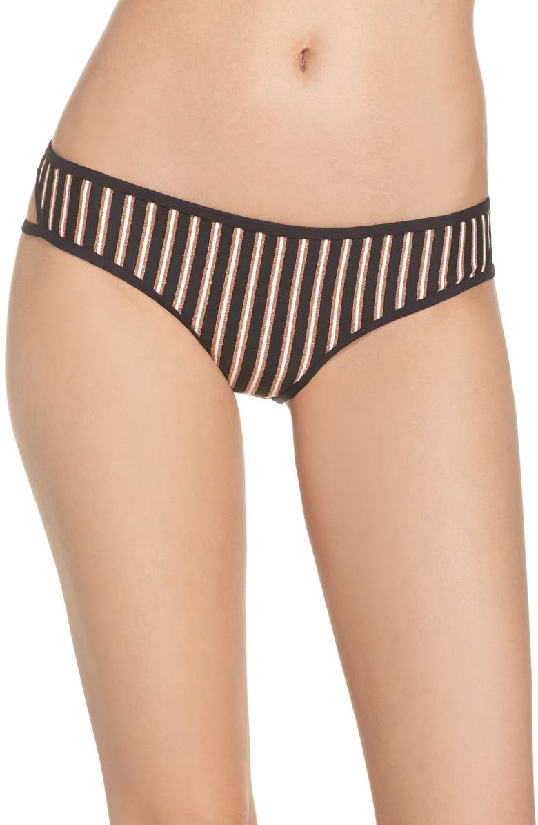 L*space Tops RACHEL HORIZON STRIPE BIKINI BOTTOMS