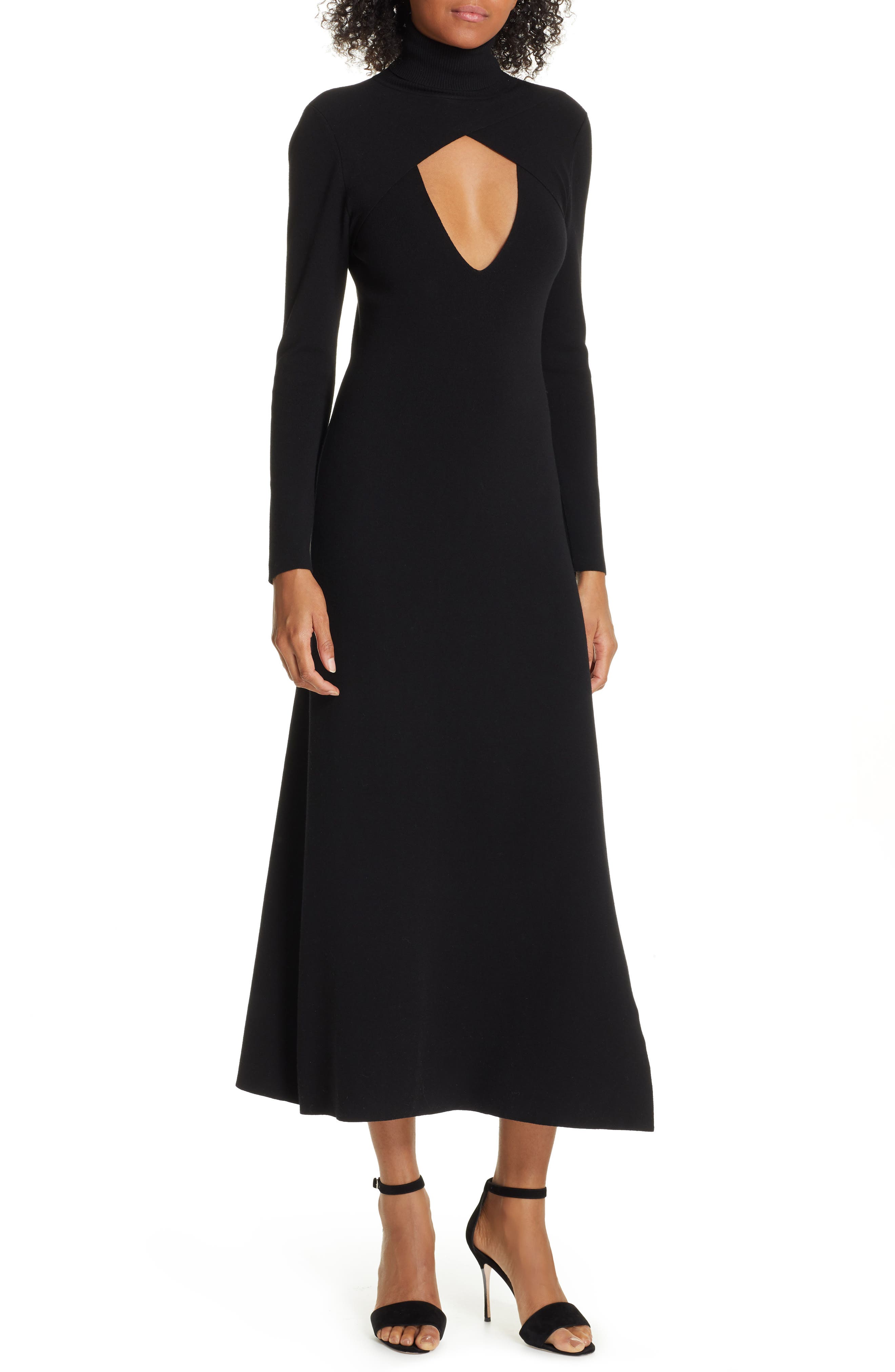 A.l.c. Juno Wool Blend Dress, Black